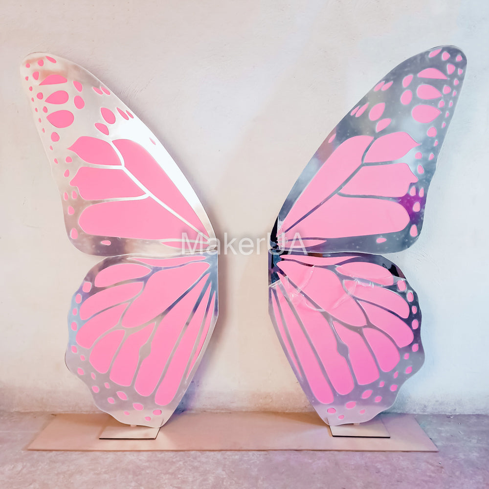 Butterfly Wings Backdrop centerpiece decoration photo booth party prop event birthday wedding decor - MakerUA