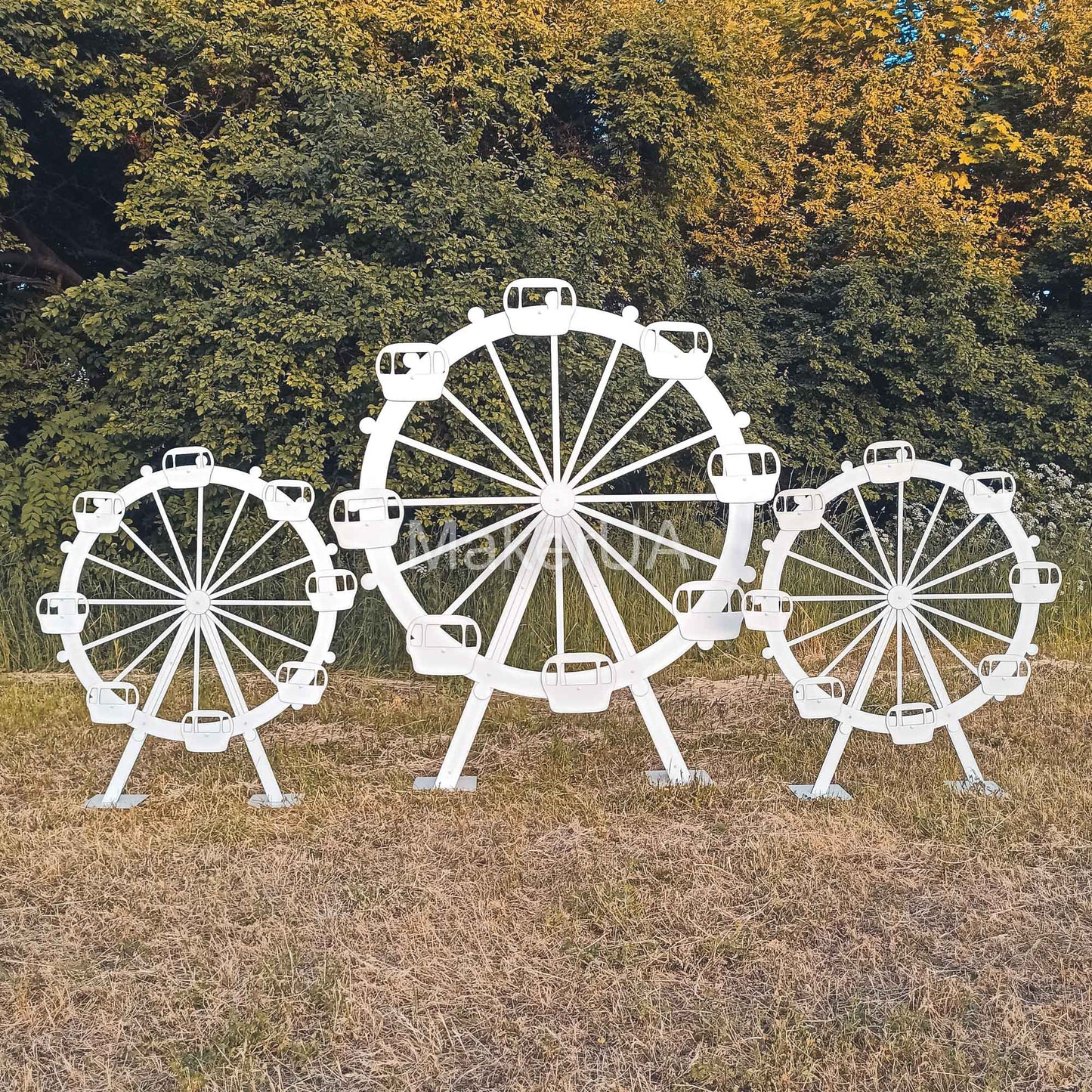 Ferris Wheel decorations carnival circus backdrop big large huge lifesize life size arch baby shower birthday wedding photo booth event party prop decor - MakerUA