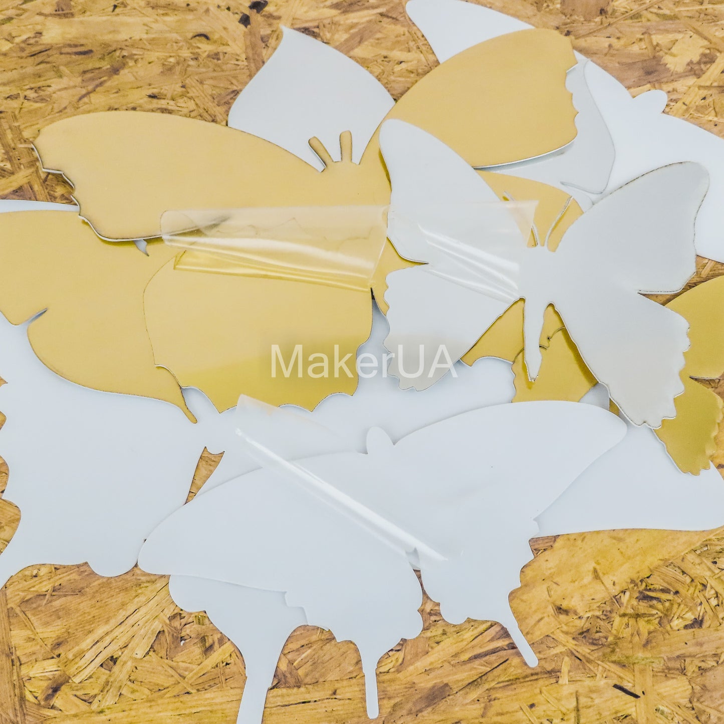 Butterfly for wall backdrop arch white silver gold decorations decor wings - MakerUA