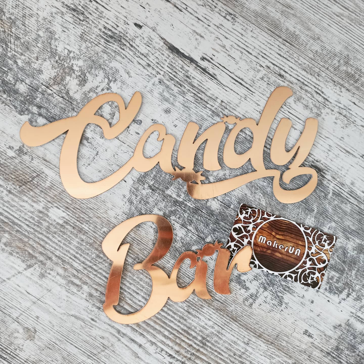 Text Candy Bar decorations celebration table wall hanging sign white gold silver garland banner flag event sweet 16 18 birthday party supplies props shop style photo booth decor - MakerUA