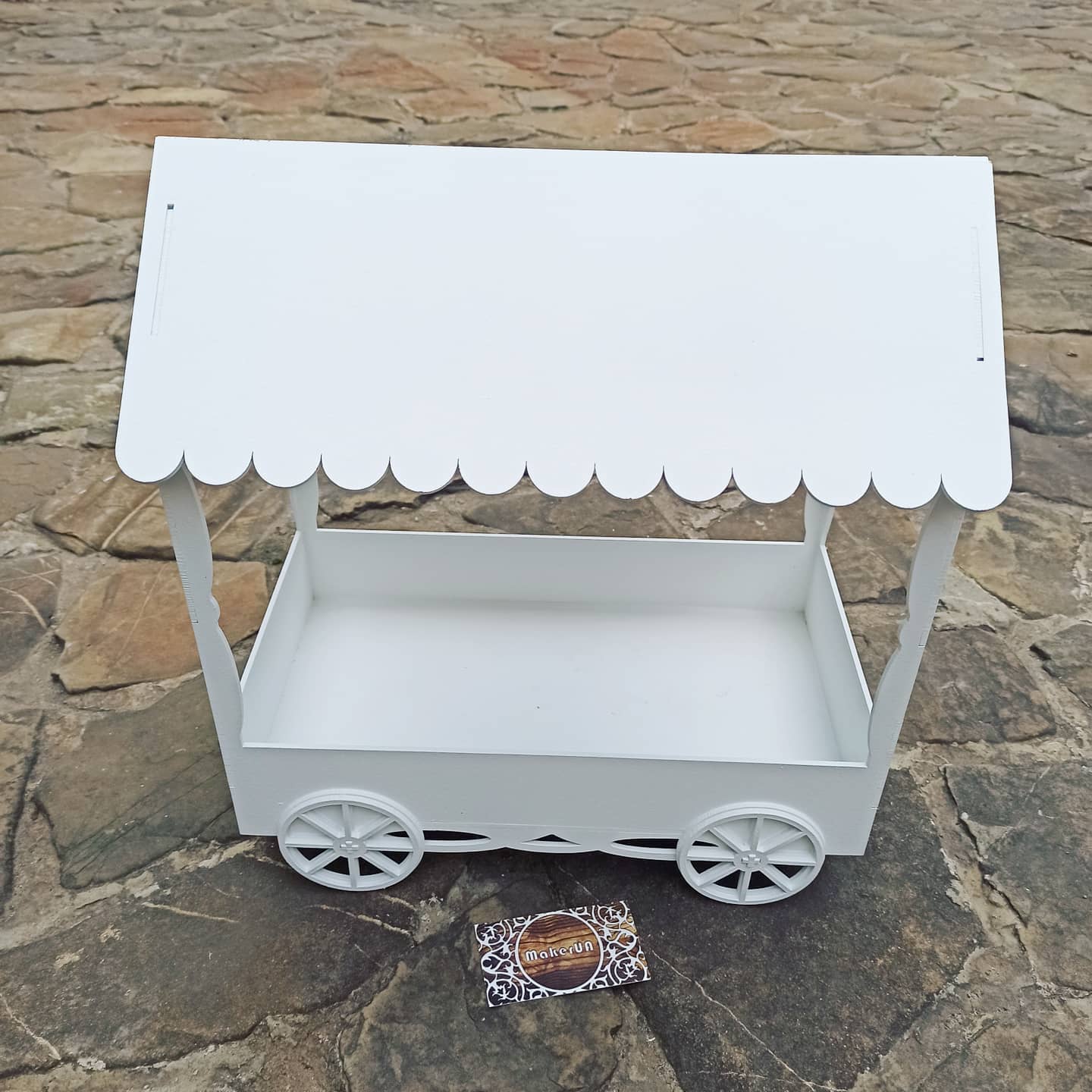 Candy Bar carriage sweet stand cake parties birthday wedding table decorations buffet coach cart party delights cupcake tray white style treats decor - MakerUA