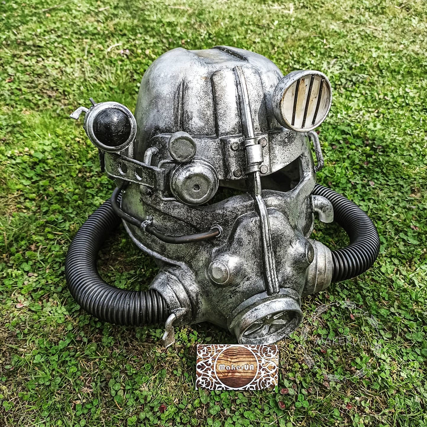 Fan Art Handcrafted Helmet mask cosplay game 3d print replica wearable costume rpg prop decorations wasteland inspired post apocalyptic power armor decor - MakerUA