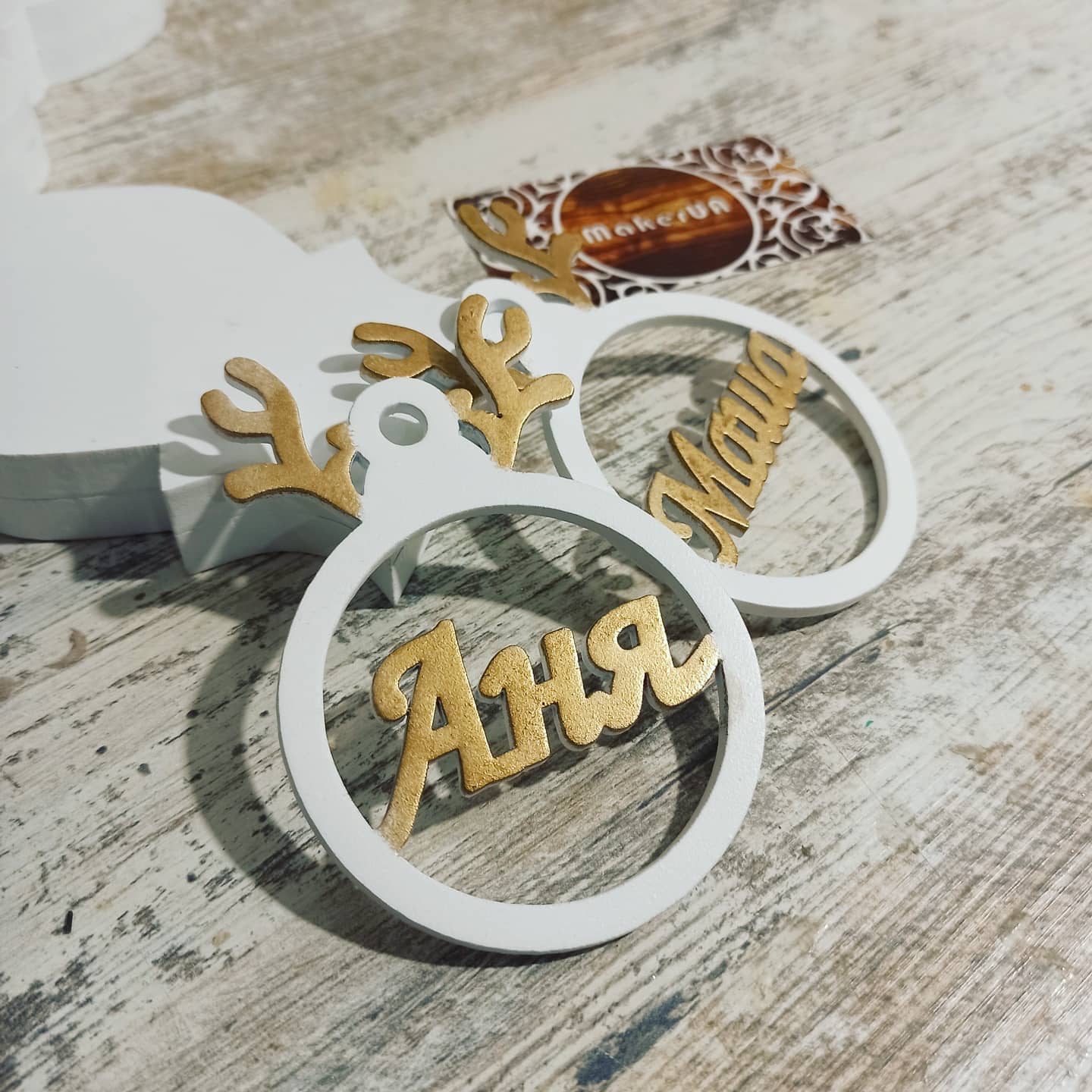 Personalized Christmas Ornaments Name Wooden Decorations Tree Hanging Kindergarten Gift Classmate Preschool Keepsake Teacher Student Decor Style U