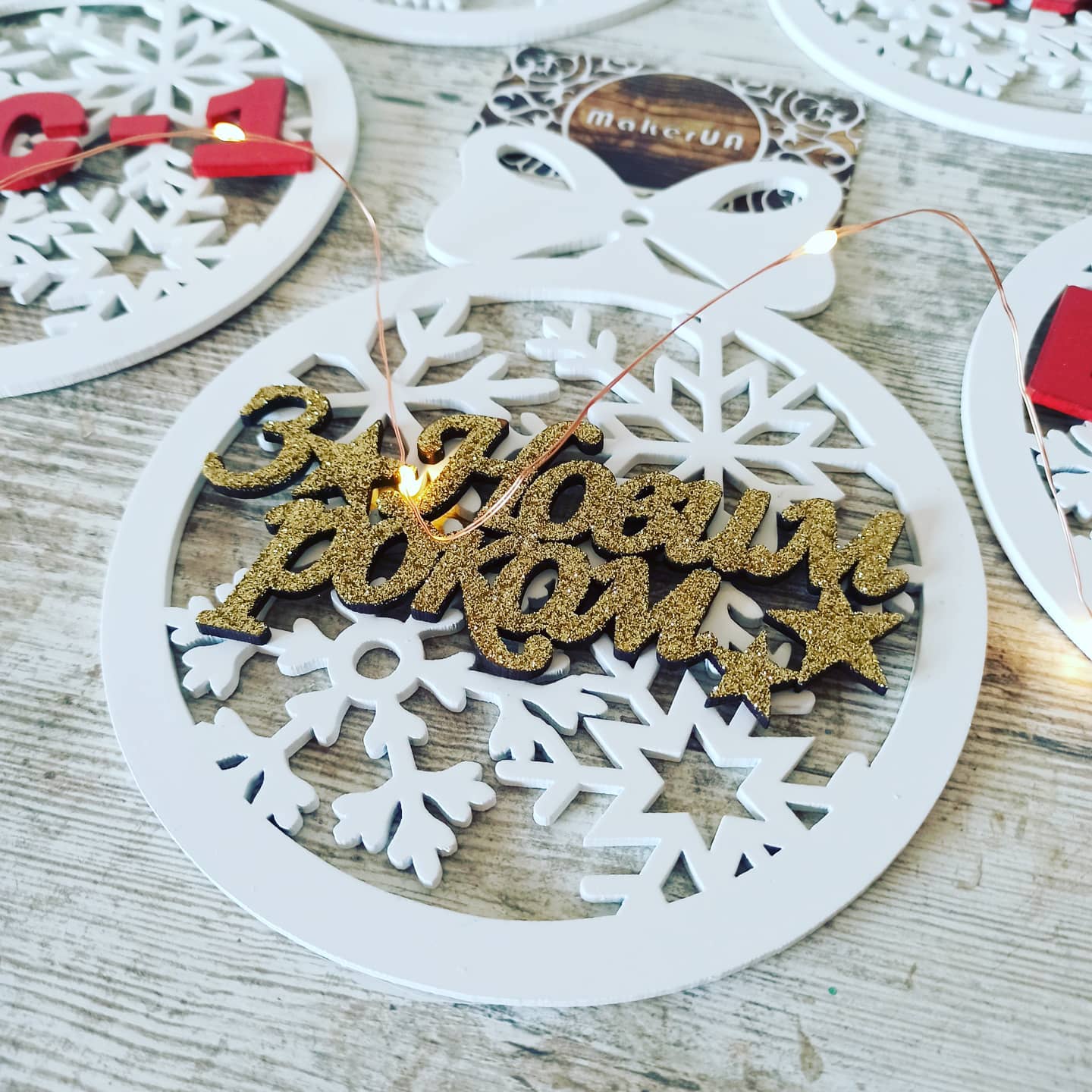 Personalized Christmas Ornaments Name Wooden Decorations Tree Hanging Kindergarten Gift Classmate Preschool Keepsake Teacher Student Decor Style V