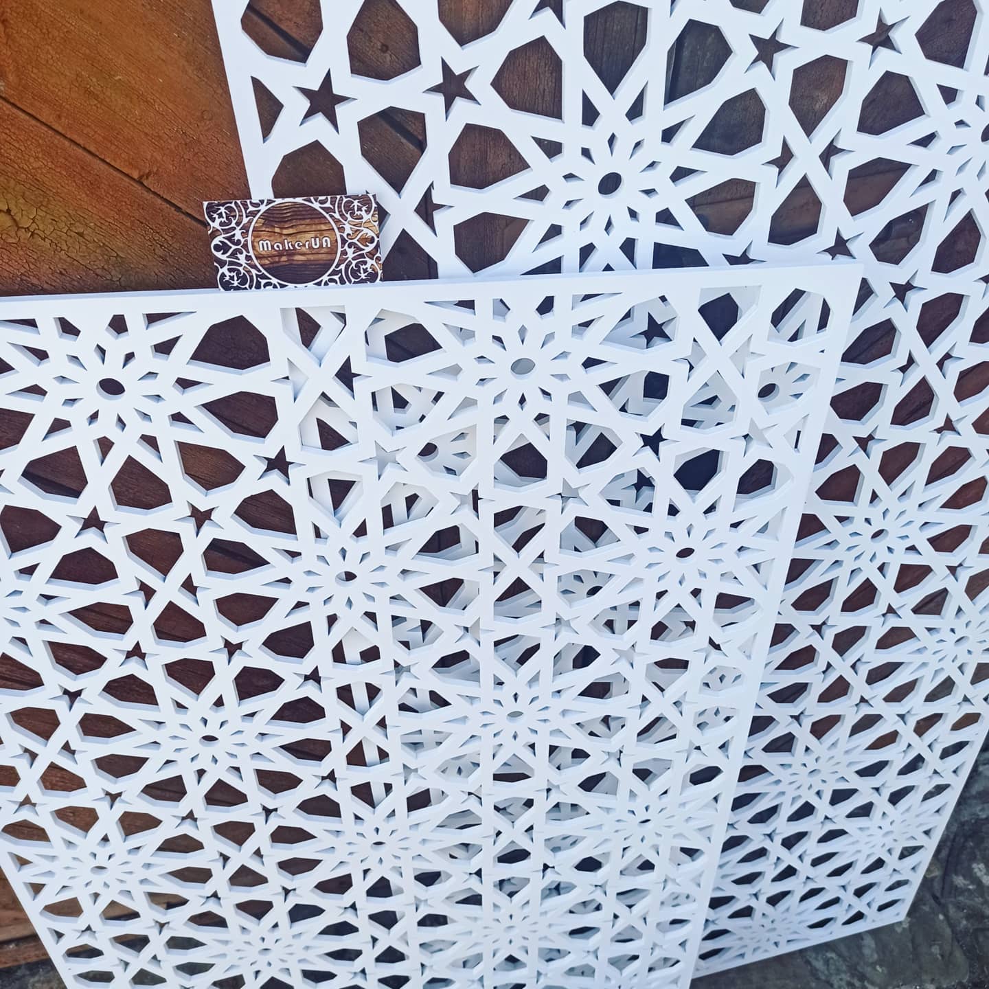 Laser cut panel screen lace privacy wall art home decor - MakerUA