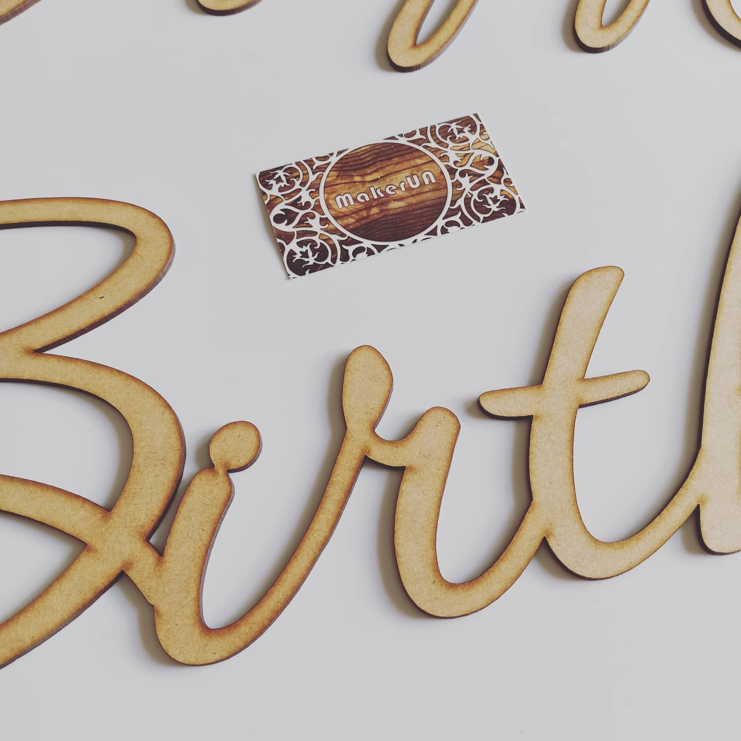 Text Happy Birthday decorations celebration wall hanging sign white gold silver garland banner flag event birthday party supplies props shop style photo booth decor - MakerUA