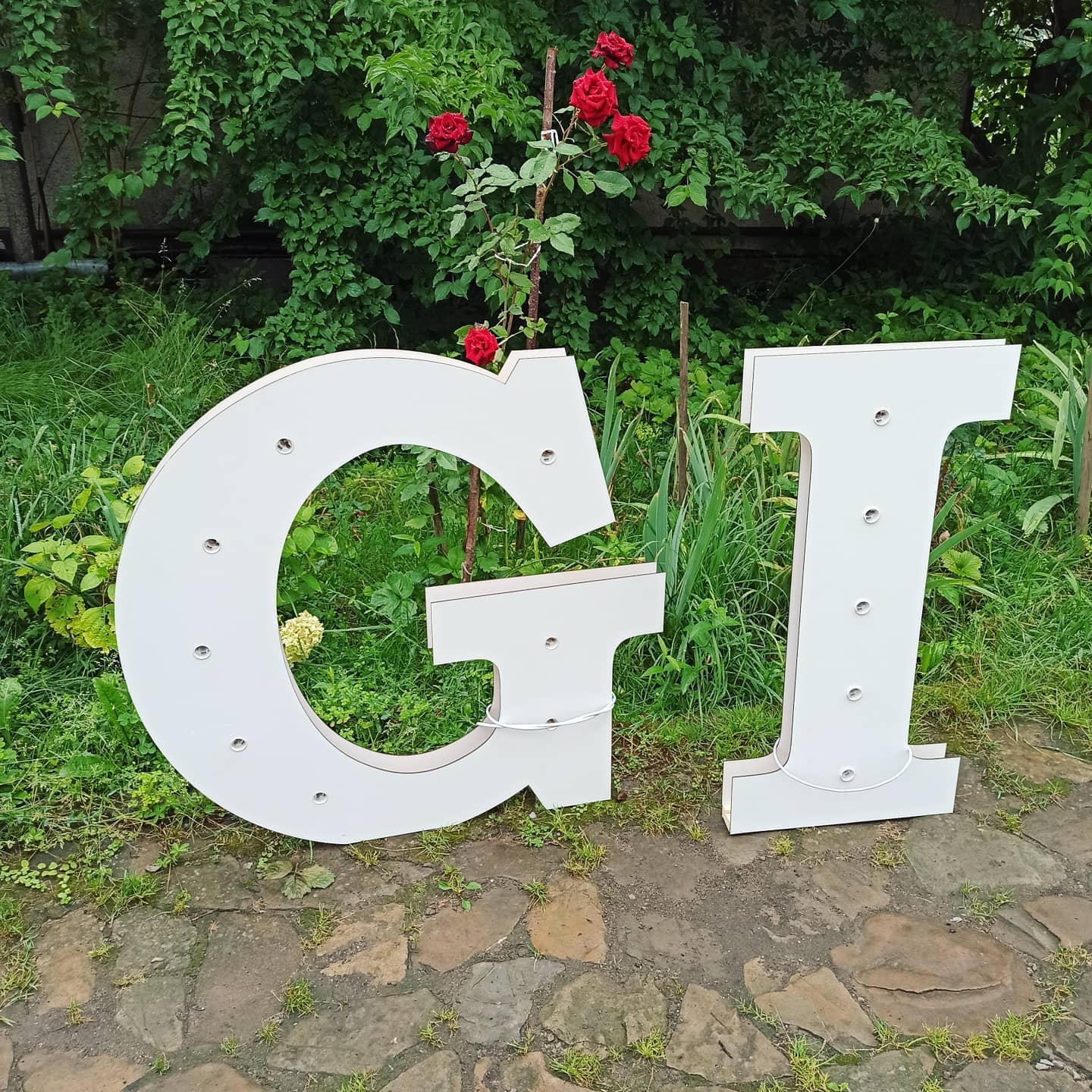 Letters 3.3ft + Lamps light up marquee numbers led neon sign ornaments backdrop birthday decoration arch large giant big party props decor - MakerUA