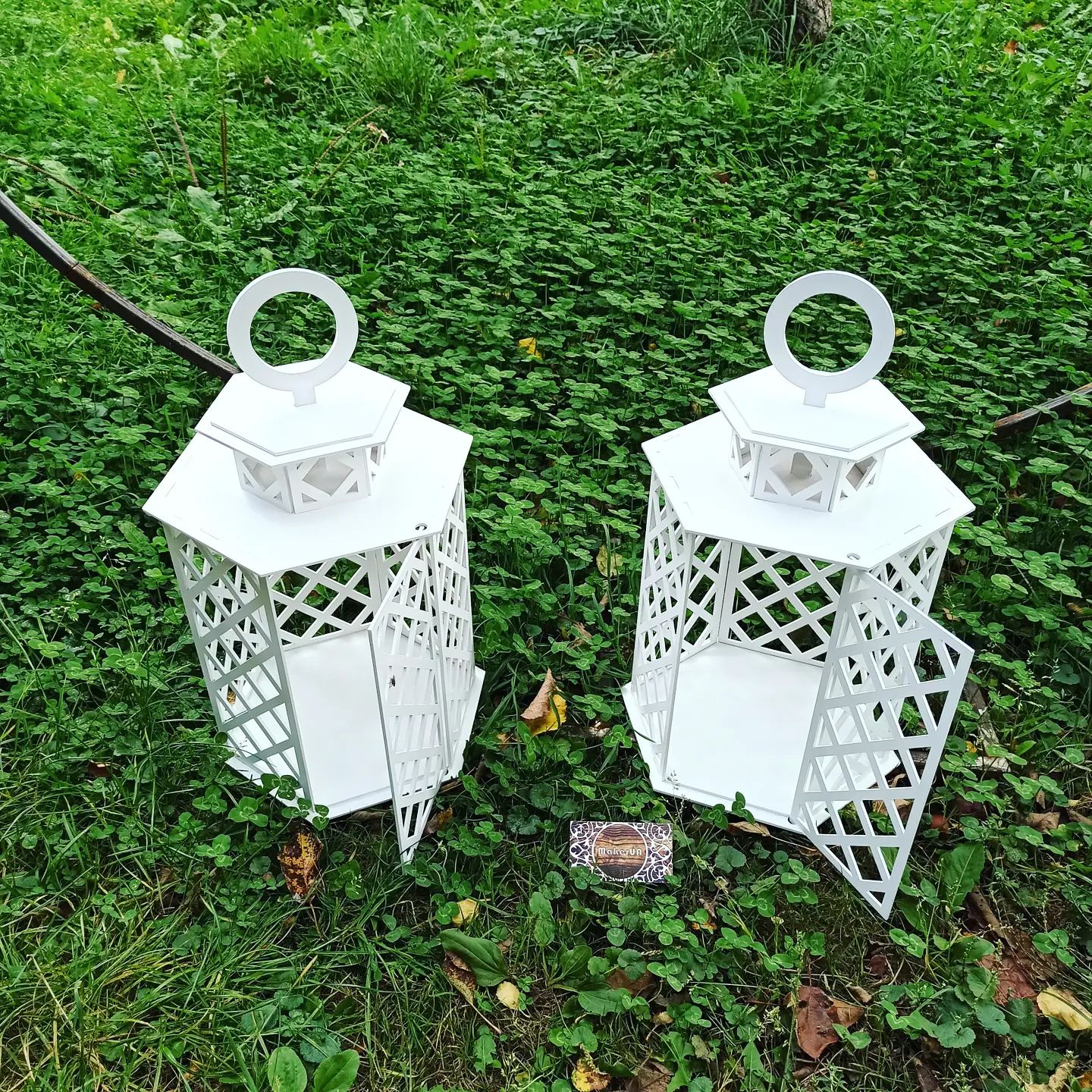 Candle lanterns lamp wooden home decor decorations holder stand table light centerpieces - MakerUA