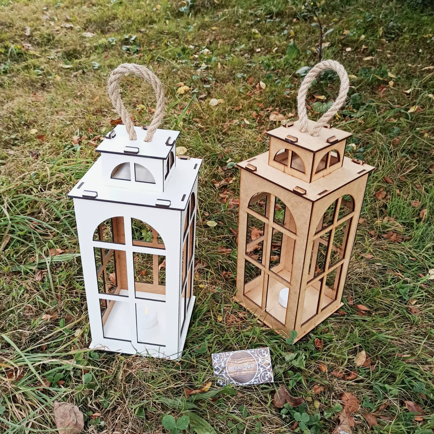 Candle lanterns lamp wooden home decor decorations holder stand table centerpieces - MakerUA