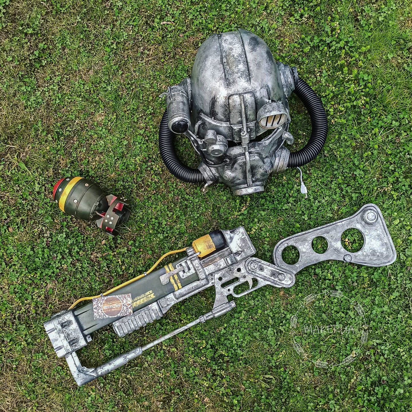 Fan Art Handcrafted Helmet mask cosplay game 3d print replica wearable costume rpg prop decorations wasteland inspired post apocalyptic power armor decor - MakerUA