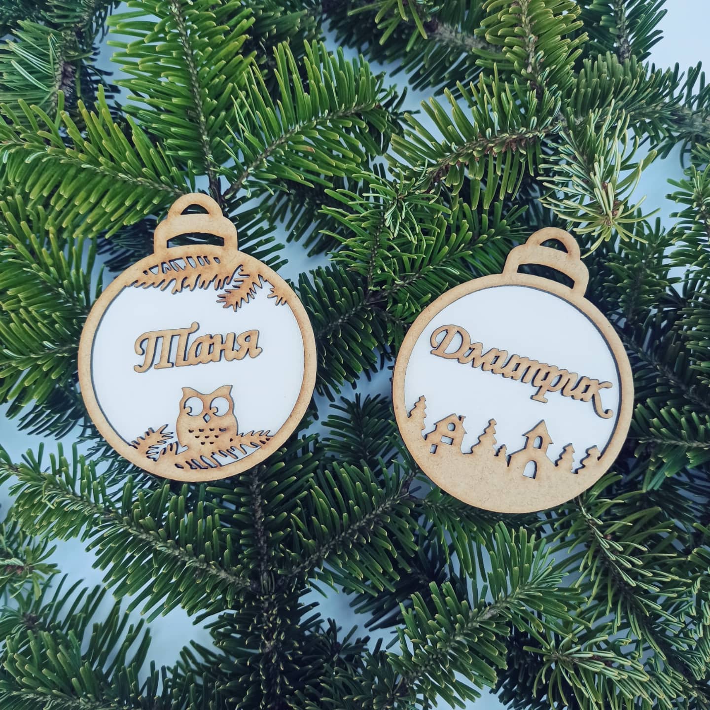 Personalized Christmas Ornaments Name Wooden Decorations Tree Hanging Kindergarten Gift Classmate Preschool Keepsake Teacher Student Decor Style Q