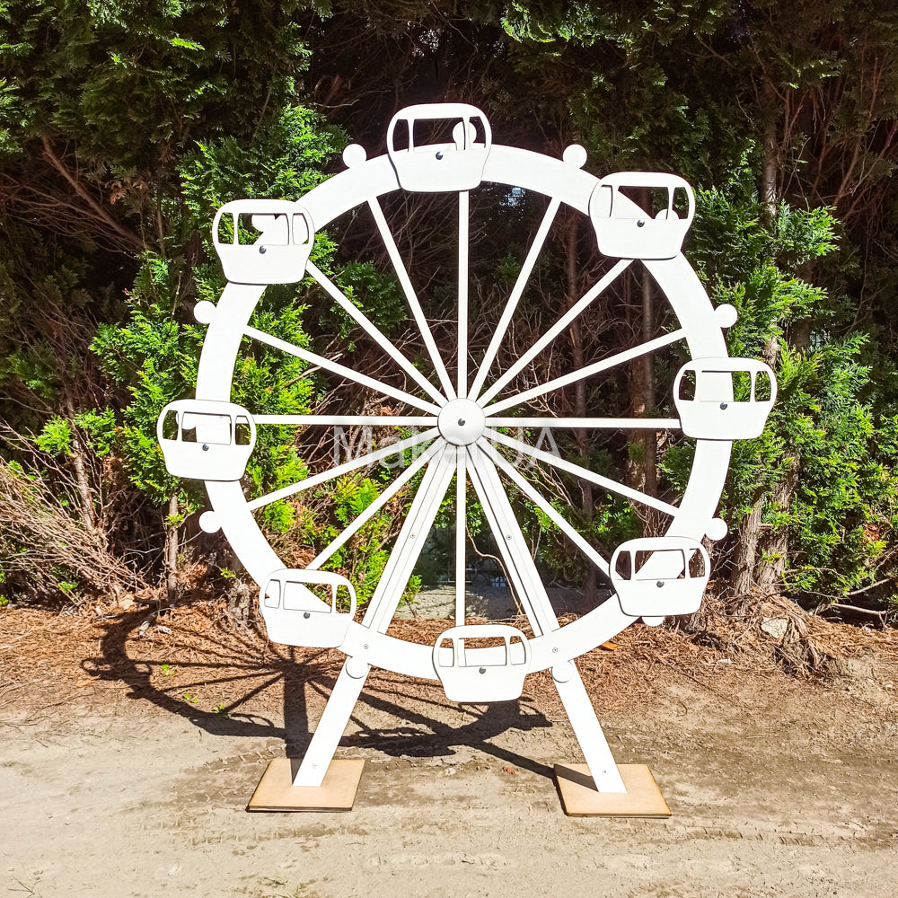 Ferris Wheel decorations carnival circus backdrop big large huge lifesize life size arch baby shower birthday wedding photo booth event party prop decor - MakerUA