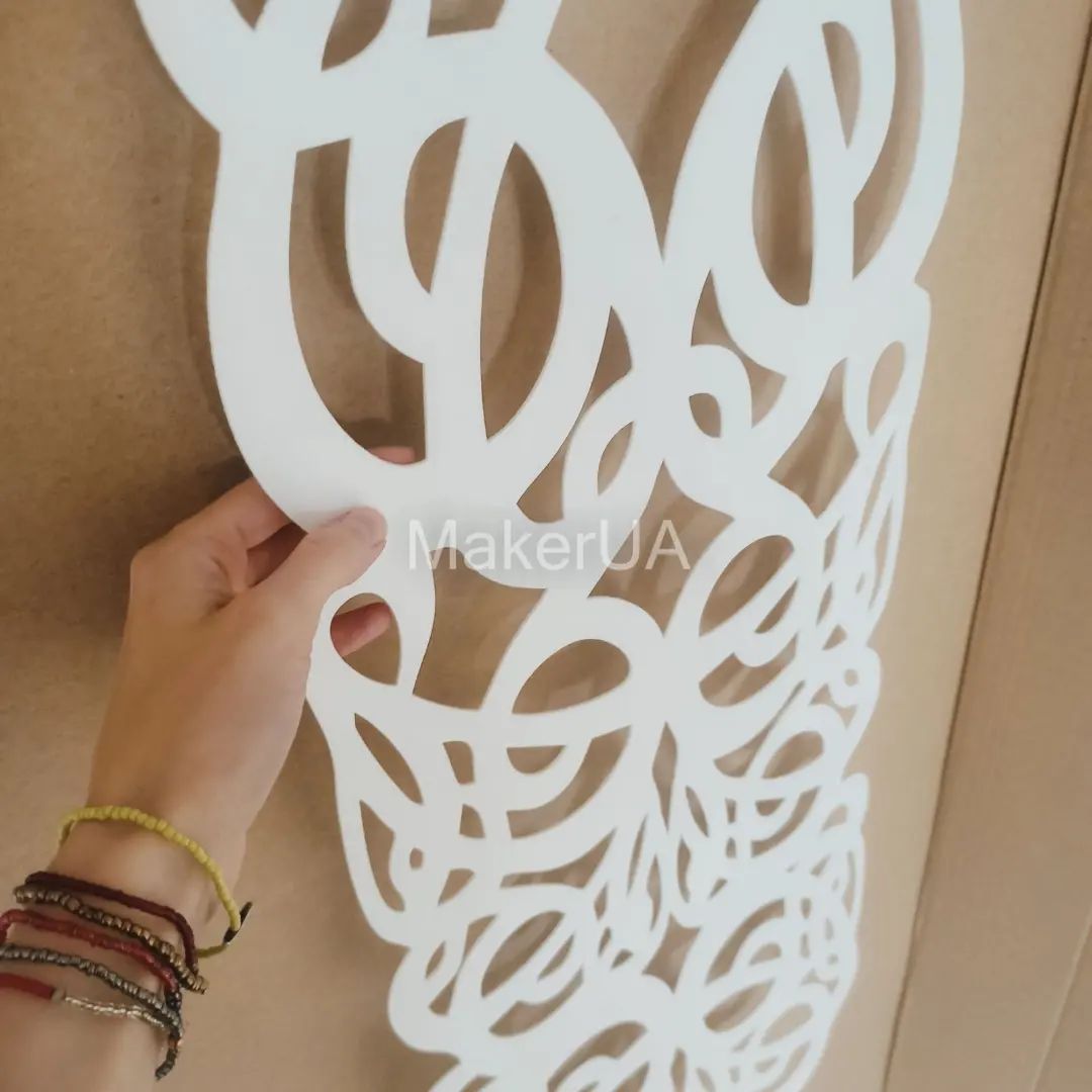 Decorations wedding birthday party cafe restaurant laser cut cutting fabric - MakerUA