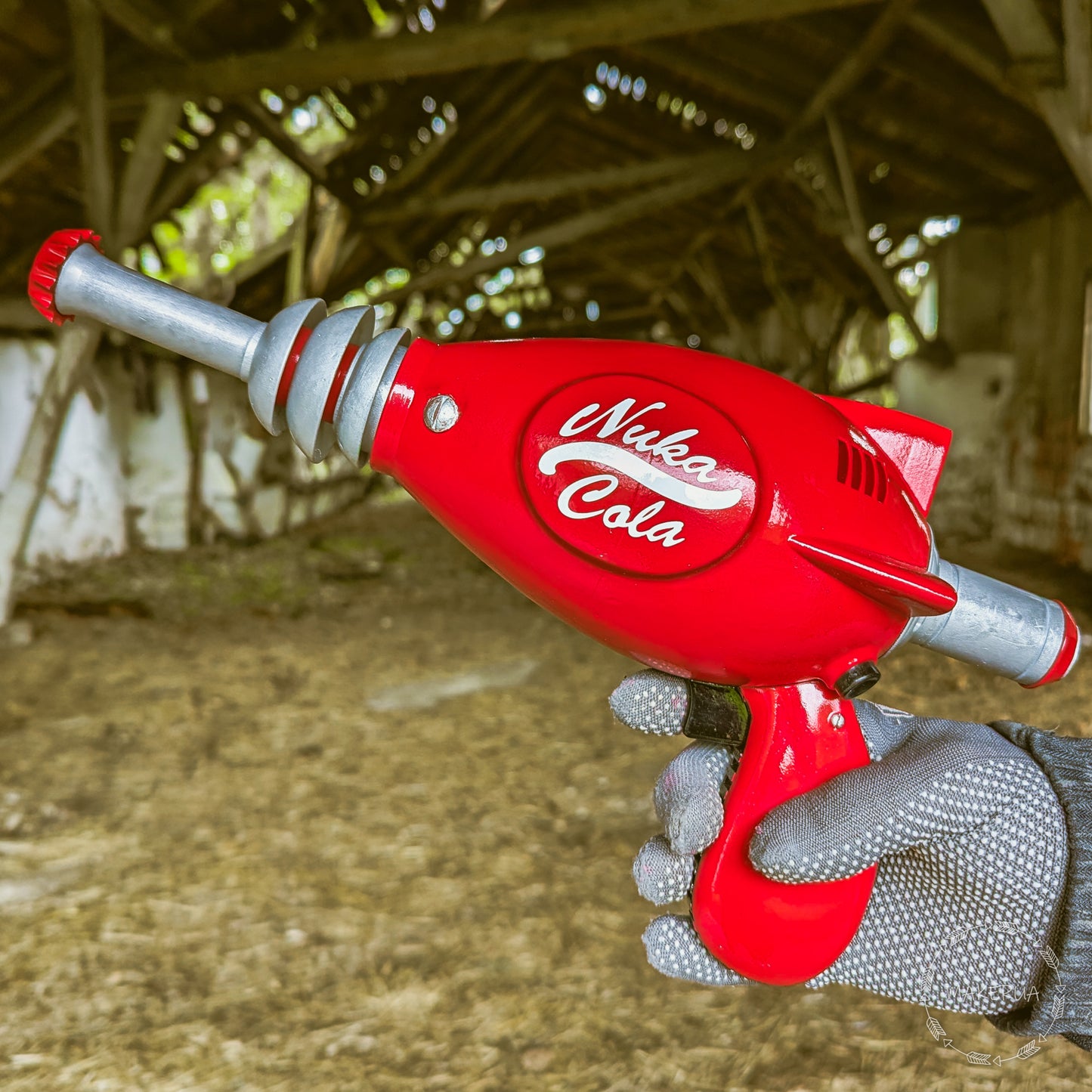 Handcrafted Thirst Zapper Blaster replica Nuka-Cola bottle Prop gun weapon power armor rifle Wasteland Inspired Post Apocalyptic - MakerUA