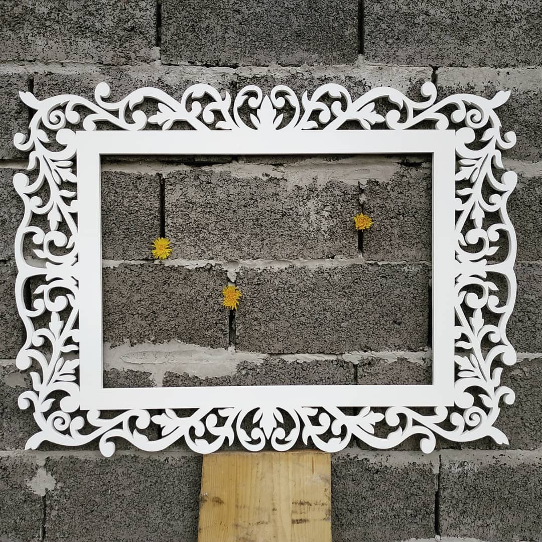 Personalized Photo Frame family tree wooden plywood wood white wedding stand lace curved unique custom baby birthday gift decor wall decorations - MakerUA