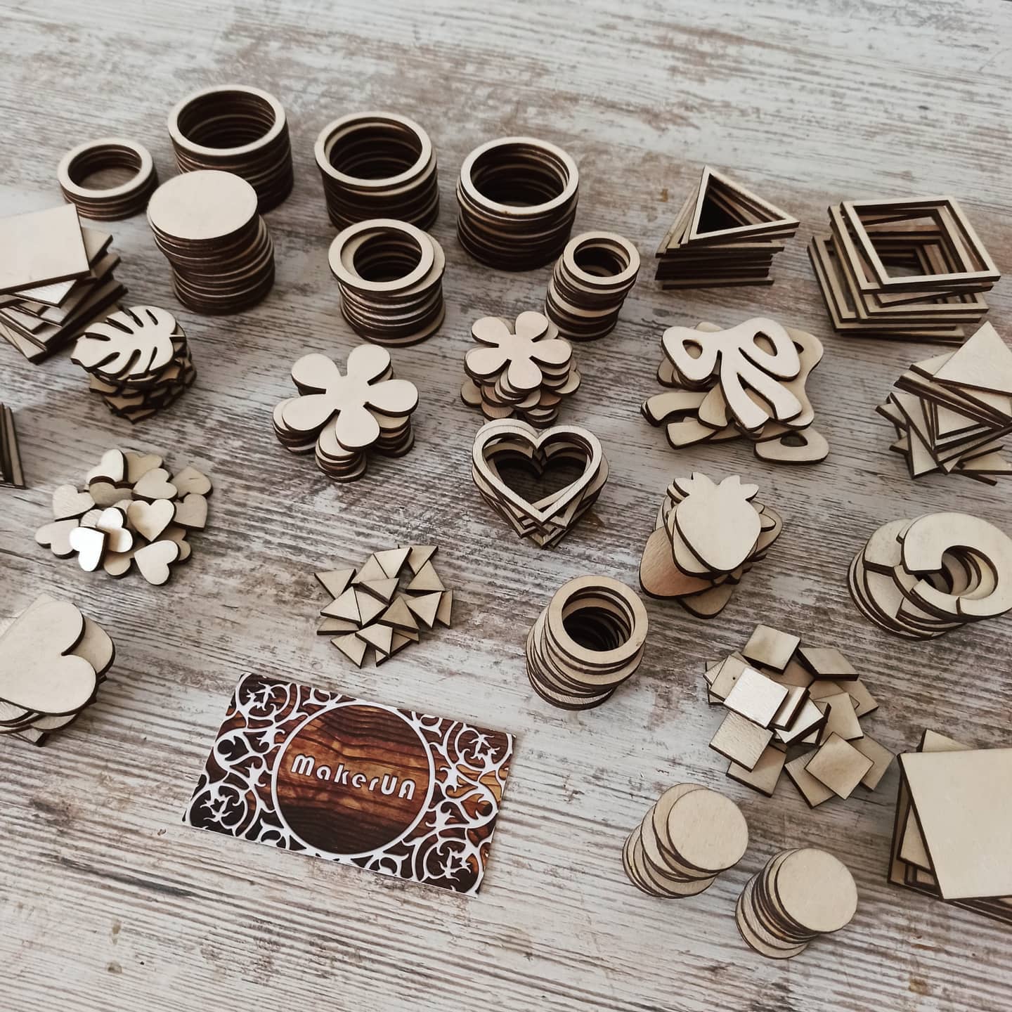 50pcs craft shapes creativity cutout diy unfinished unpainted mini jewelry earrings macrame ornaments needlework shaped eco natural plywood wood wooden embellishment plaques decorations decor - MakerUA