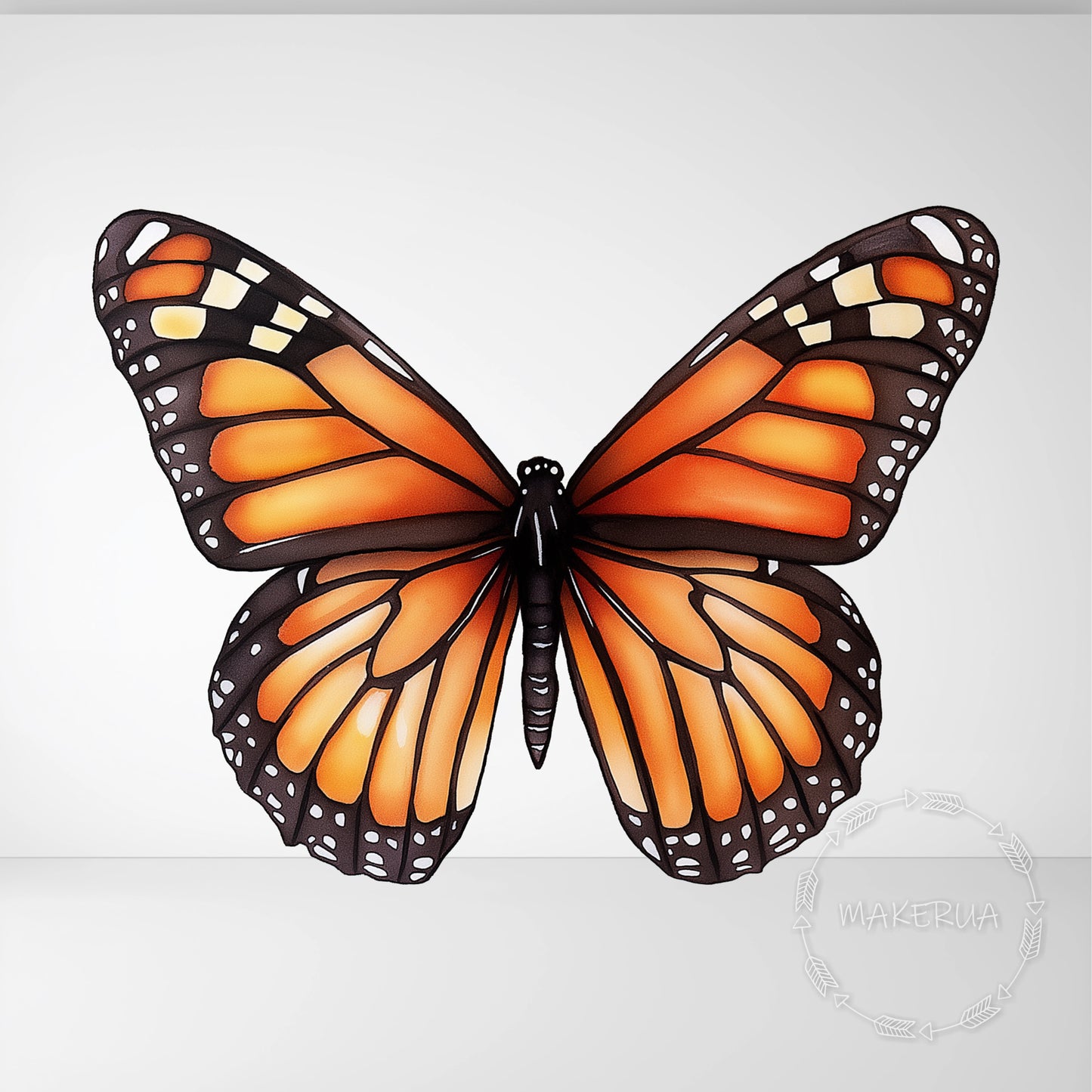 Monarch Butterfly Printed Decor Cutouts for Birthday Wedding Baby Shower Animal Wall Arch Backdrop Room Party Props Decorations
