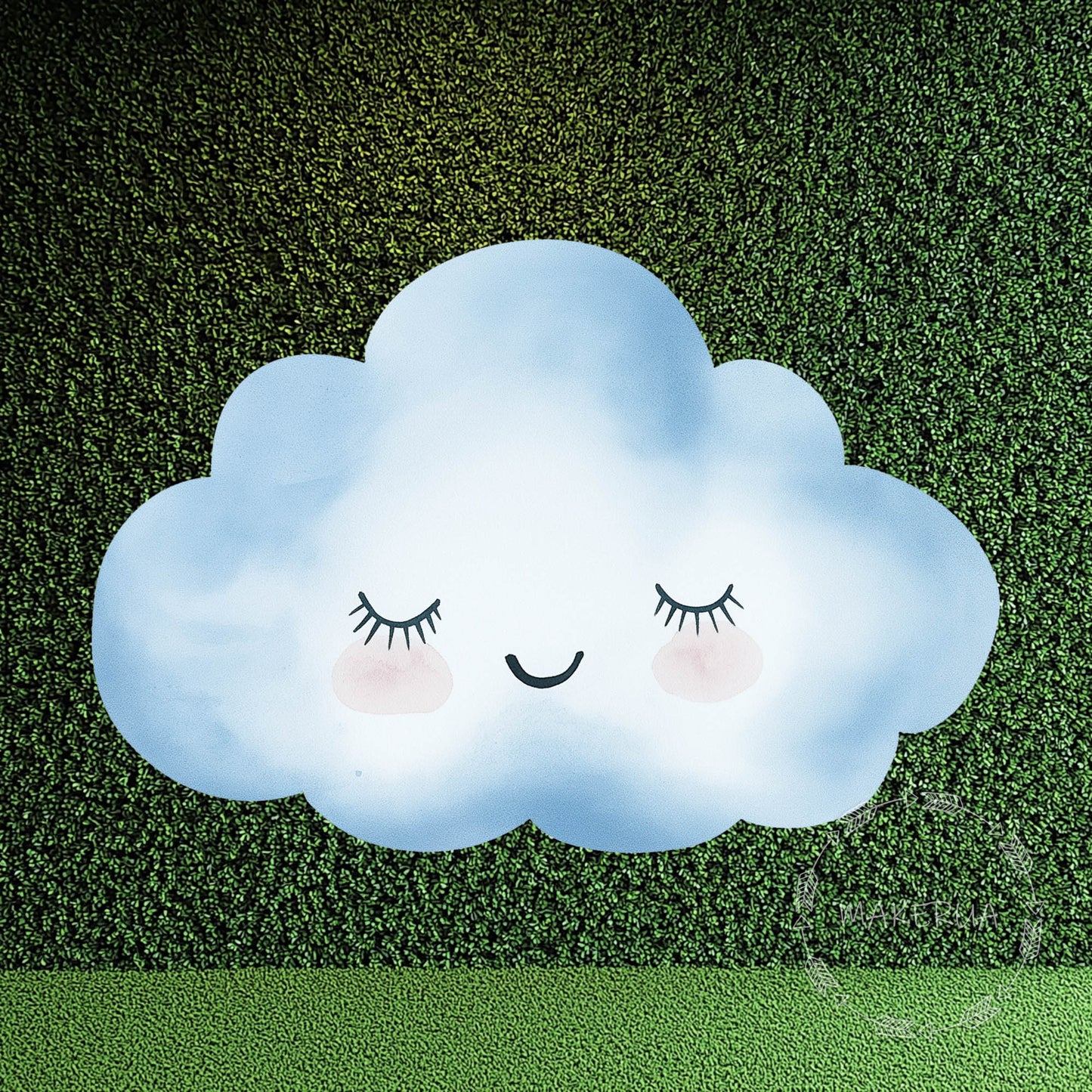 Cloud Printed Decor for Birthday Wedding Baby Shower Cute Cutouts Home Room Wall Art Party Props Decorations