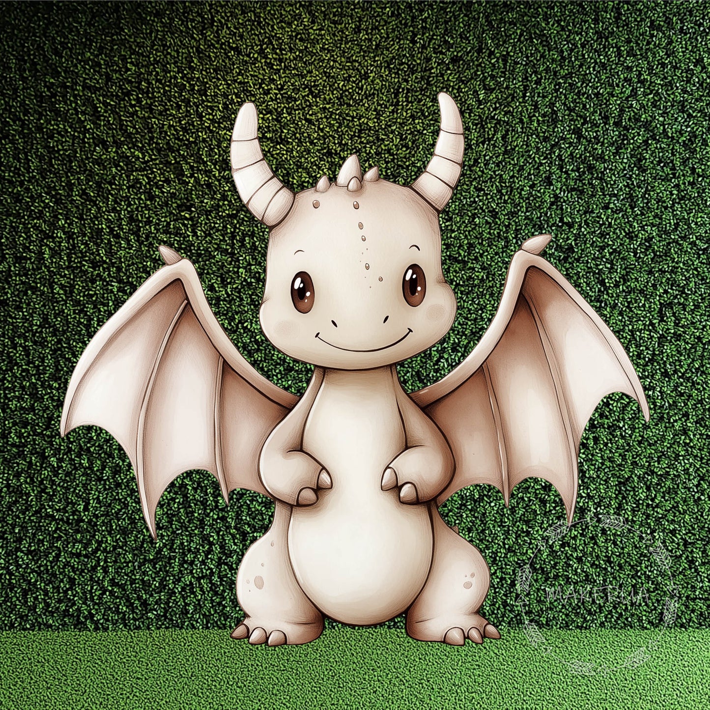 Dragon Printed Decor for Birthday Boy Baby Shower Cute Animal Wings Cutouts Party Props Decorations
