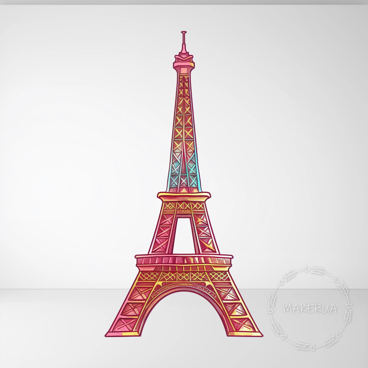 Eiffel Tower Printed Decor for Birthday Baby Shower Cute Animal Cutouts Girl Boy Home Room Wall Art Party Props Decorations