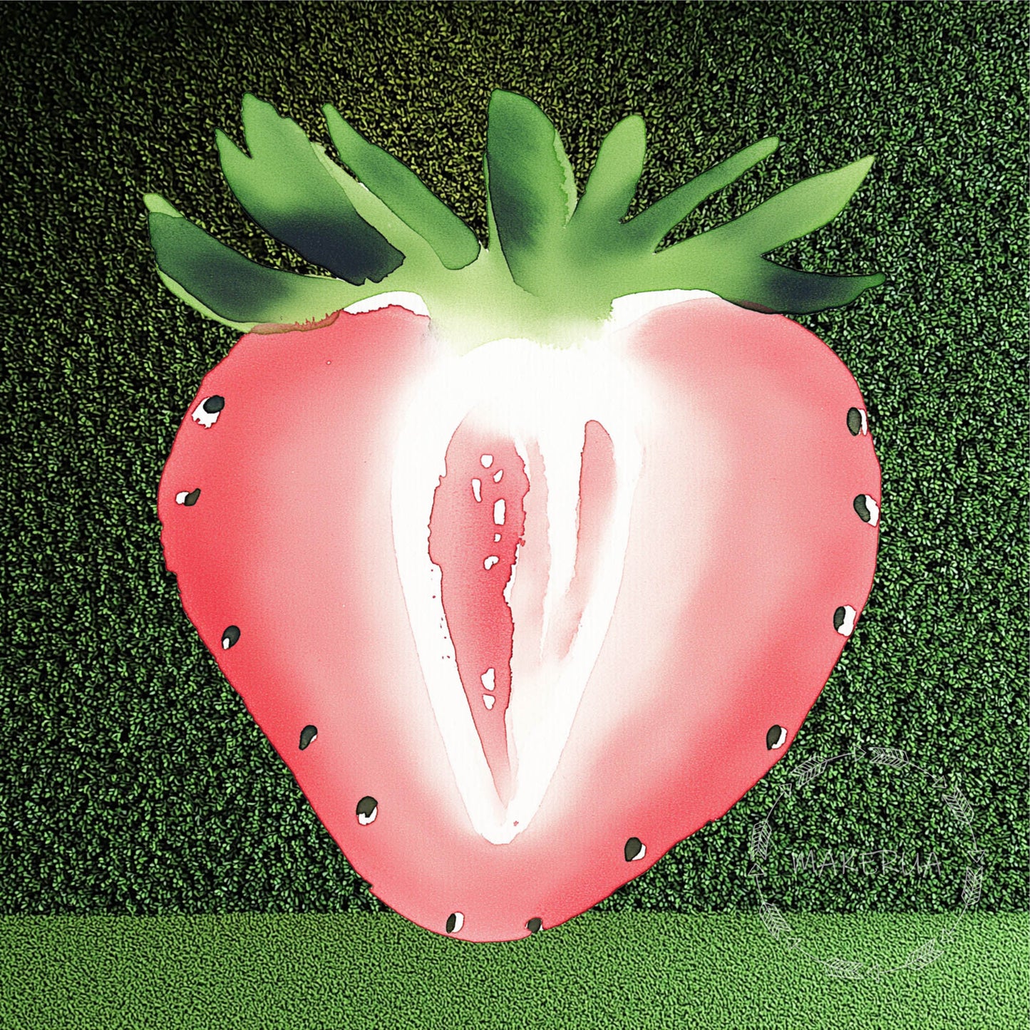 Strawberry Printed Decor for Birthday Wedding Baby Shower Cute Fruit Cutouts Home Room Wall Art Party Props Decorations