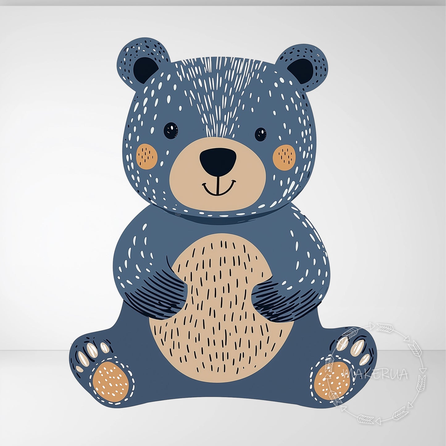 Bear Animal Printed Cutouts Decor for Birthday Wedding Girl Boy Baby Shower Cute Party Props Decorations
