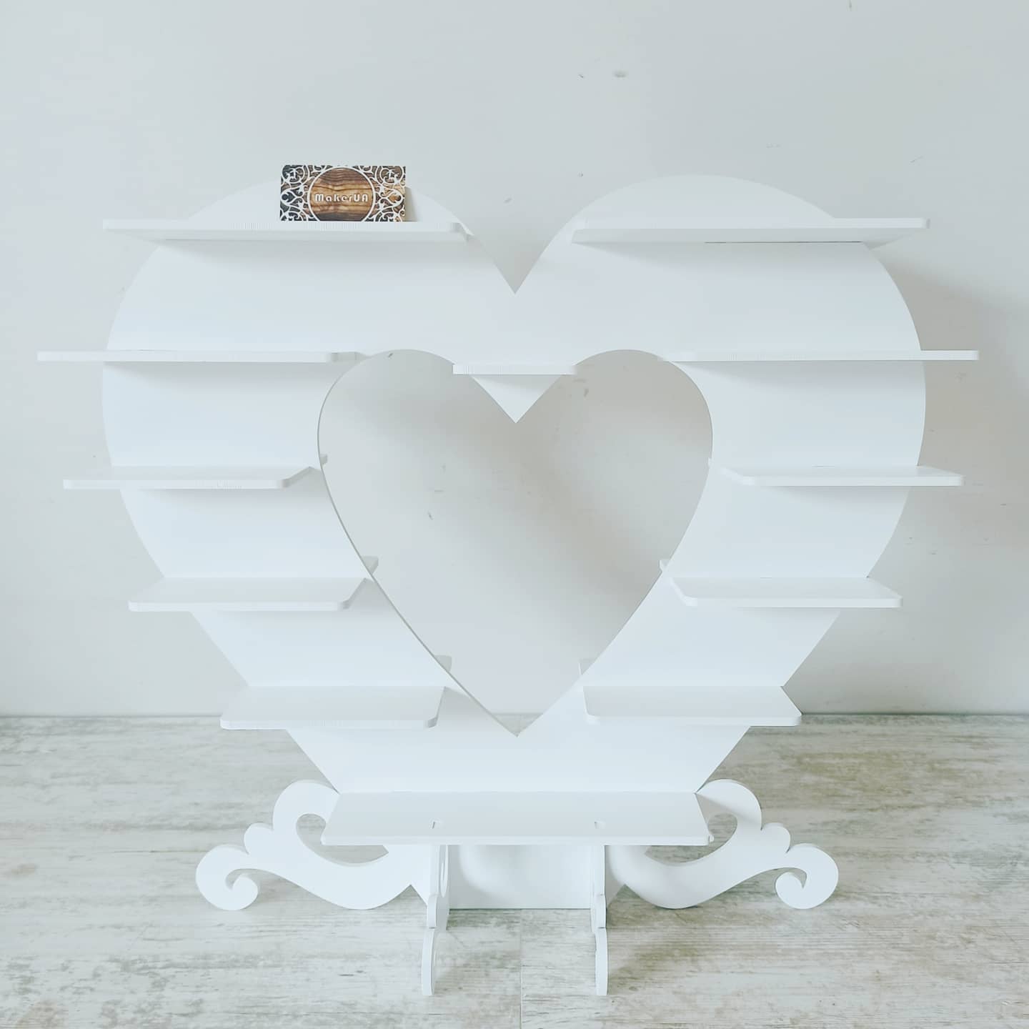 Candy Bar Stand Sweet Cake Display heart shape Buffet Food Catering 1