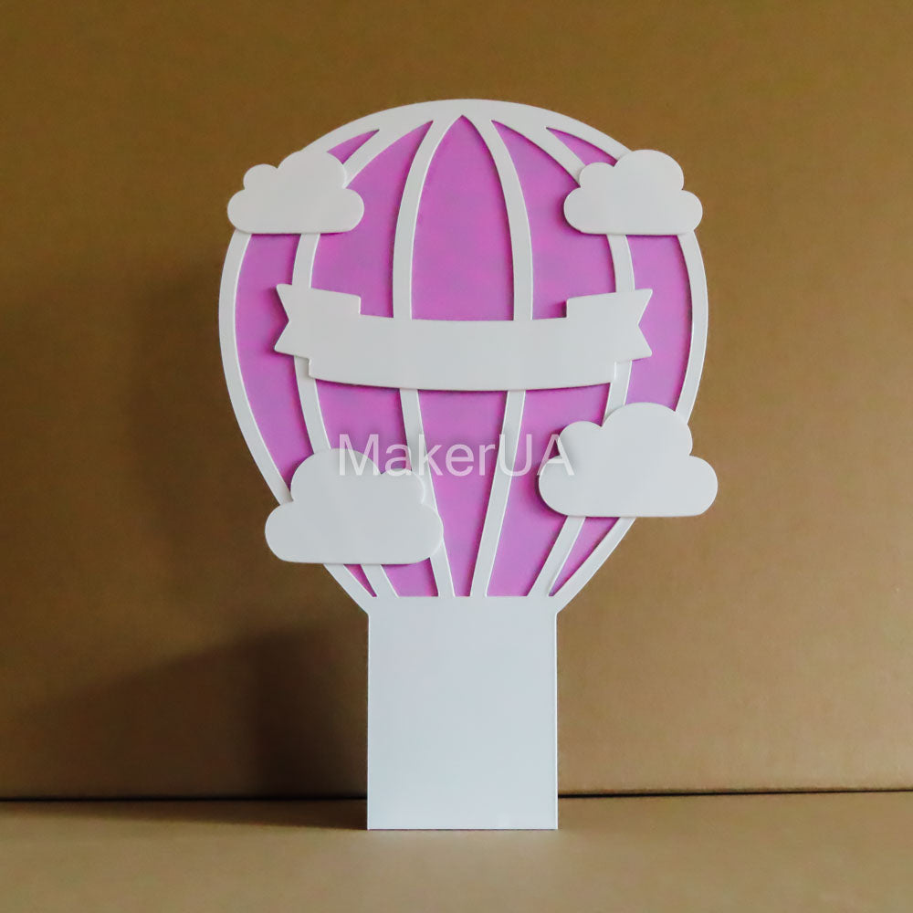 Hot Air Balloon backdrop decorations party baby shower birthday wedding photo prop booth style decor - MakerUA