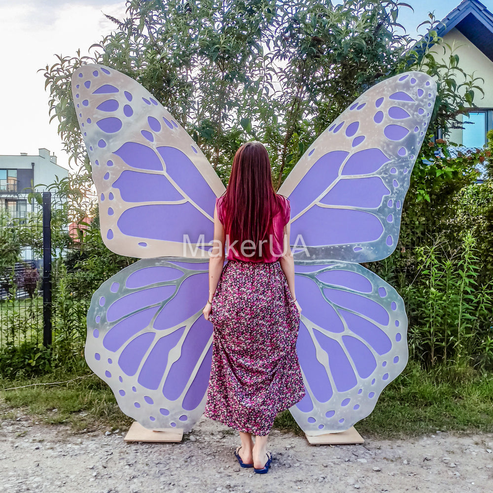 Butterfly Wings Backdrop centerpiece decoration photo booth party prop event birthday wedding decor - MakerUA