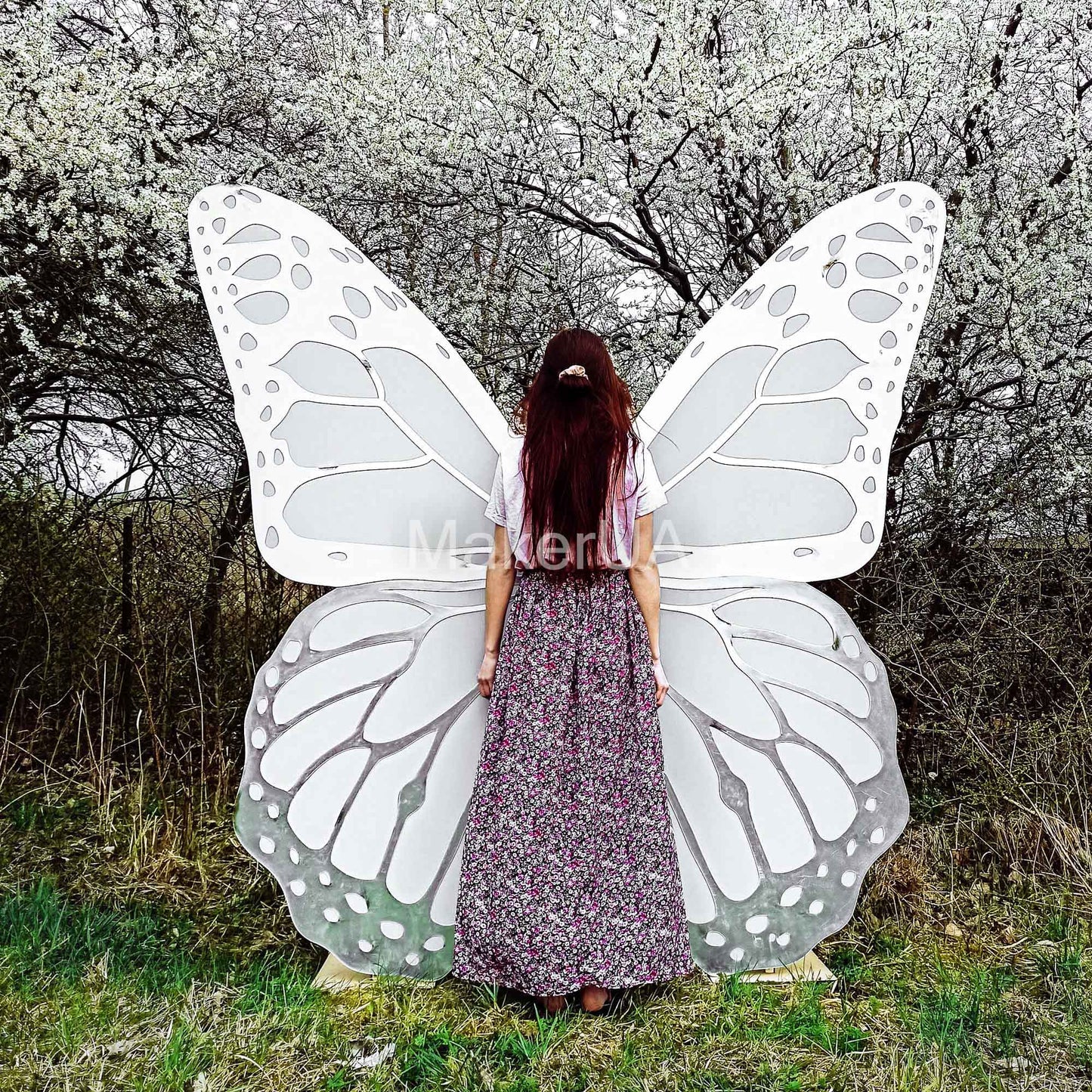 Butterfly Wings Backdrop centerpiece decoration photo booth party prop event birthday wedding decor - MakerUA