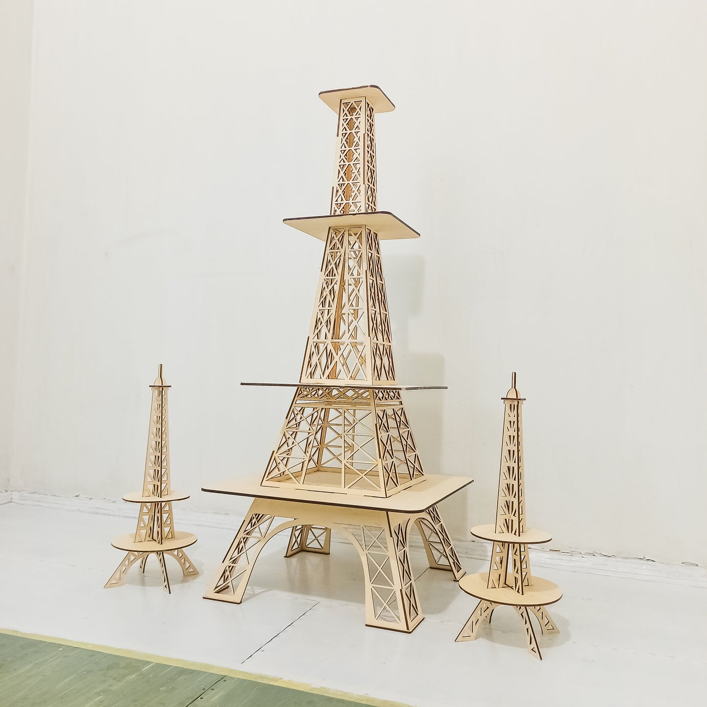 Eiffel Tower Stand flower display table buffet floral cake dessert cupcake sweet candy cart bar donut party props birthday wedding decor - MakerUA