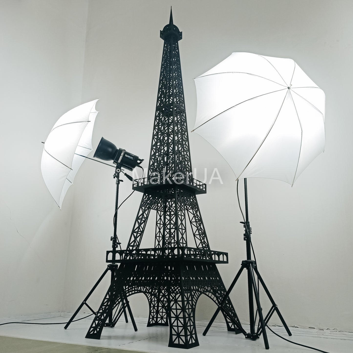Black Eiffel Tower 3D sculpture statue large huge life size wooden wedding birthday flower balloon figurine home decor arch backdrop Paris