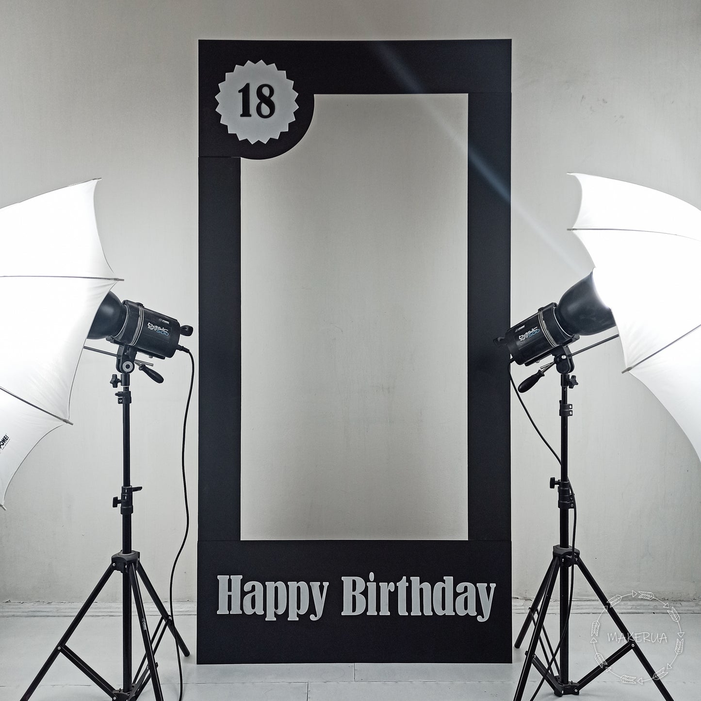 Frame Photo Booth name props life size selfie box themed party prom decorations doll girl backdrop birthday style decor - MakerUA