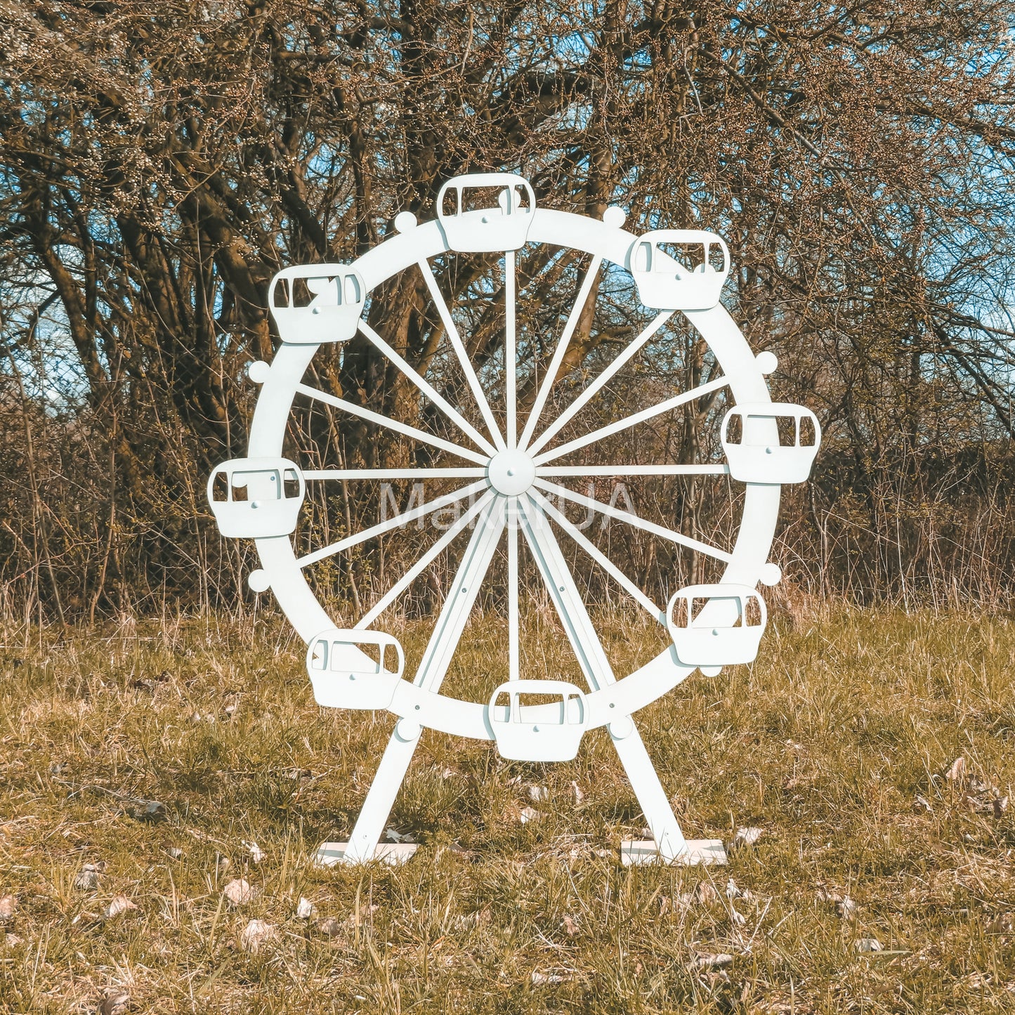 Ferris Wheel decorations carnival circus backdrop big large huge lifesize life size arch baby shower birthday wedding photo booth event party prop decor - MakerUA