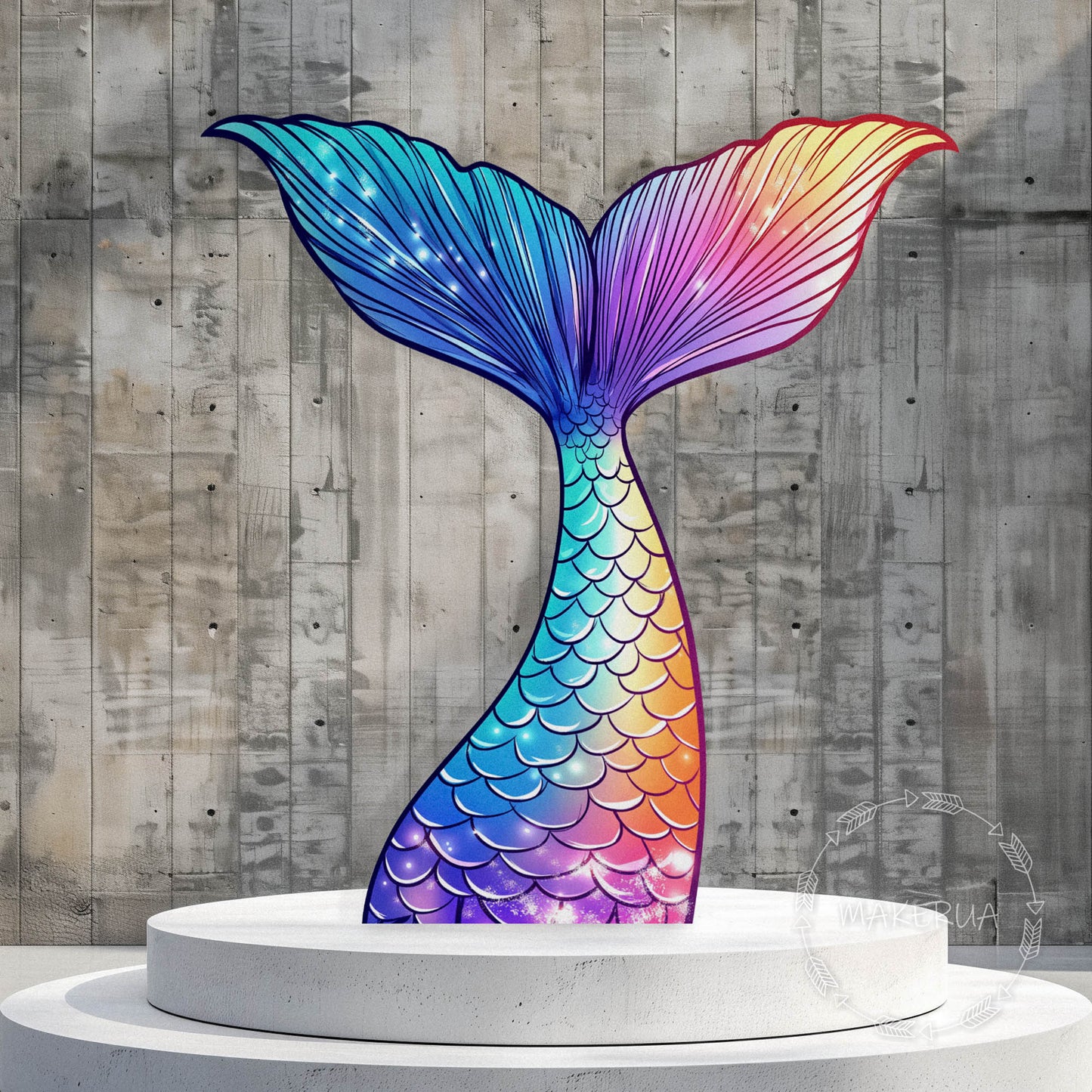 Mermaid Tail Decorations Under the Sea Party Props Decor Birthday cute themed cutout event photo backdrop baby shower girl shell