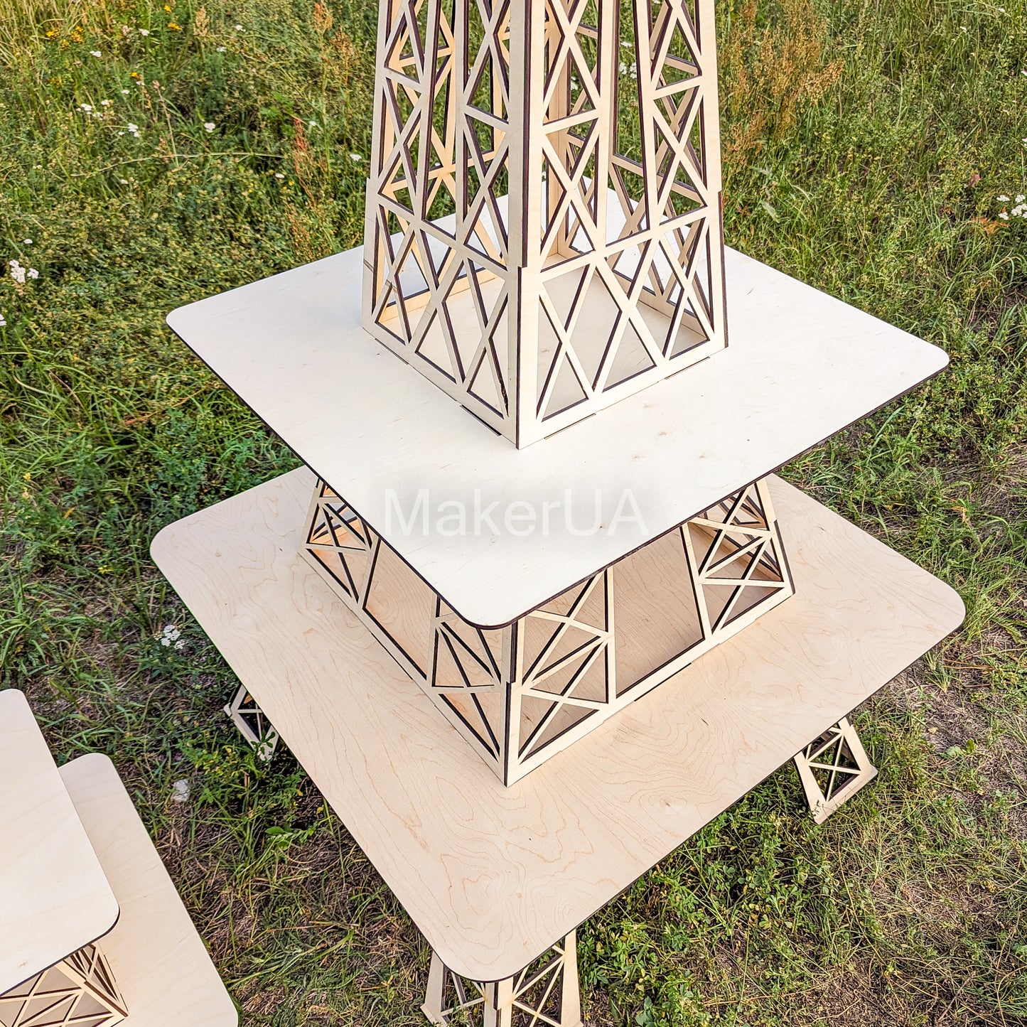Eiffel Tower Stand cake flower display table buffet floral market dessert cupcake sweet candy cart bar donut Ice cream party props birthday wedding decor - MakerUA