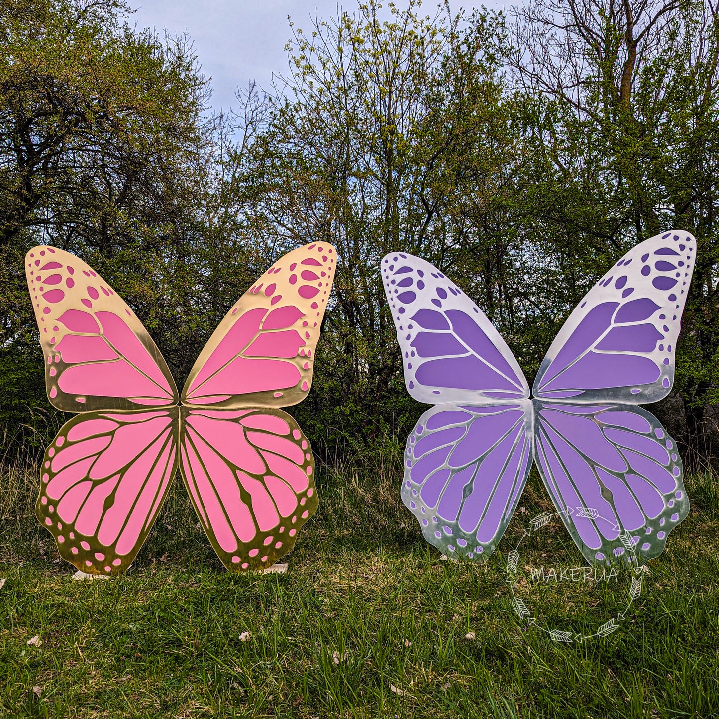 Butterfly Wings Backdrop centerpiece decoration photo booth party prop event birthday wedding decor - MakerUA