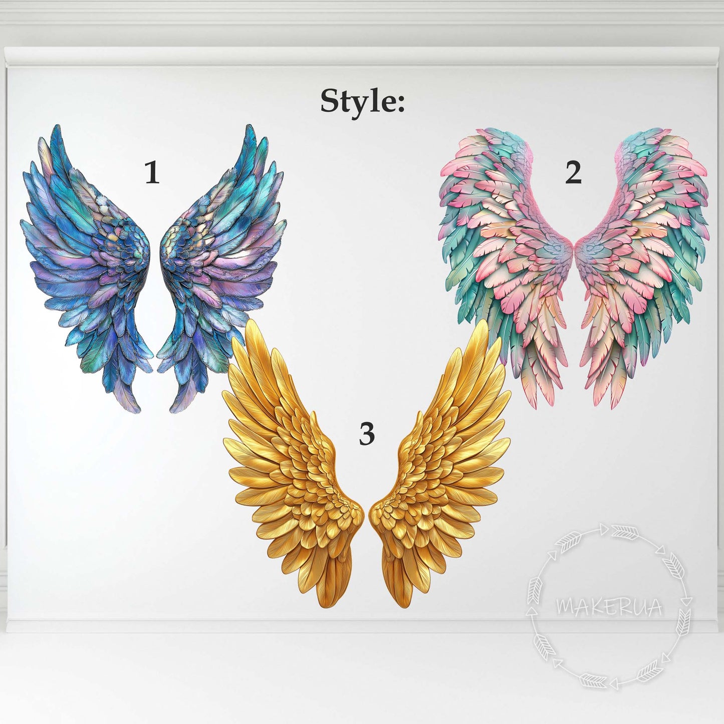 Angel Wings Backdrop for birthday wedding event party photo booth prop decoration arch butterfly balloon girl stand pastel giant large decor