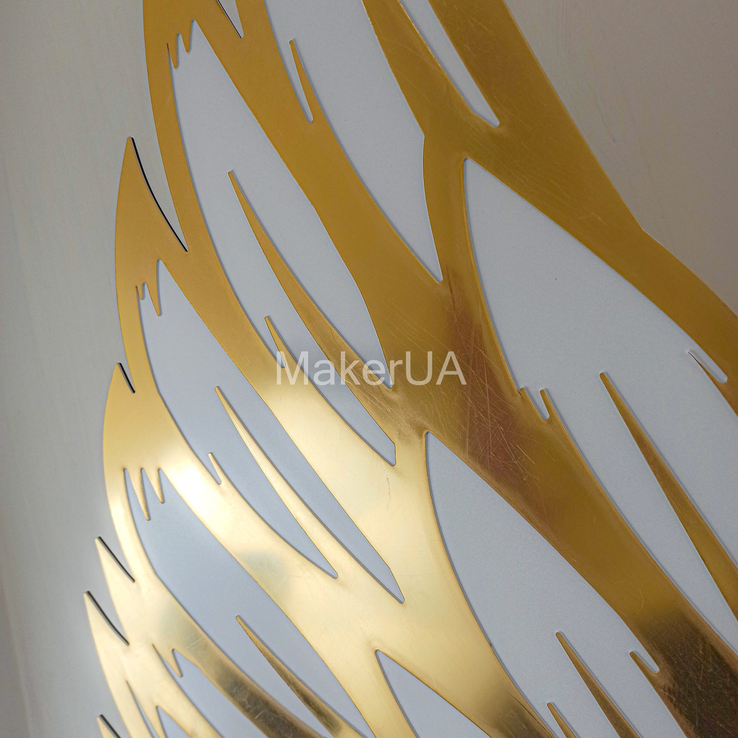 Angel Wings mirror backdrop silver gold wedding birthday event party props photo booth baby bridal shower frame arch decorations decor - MakerUA