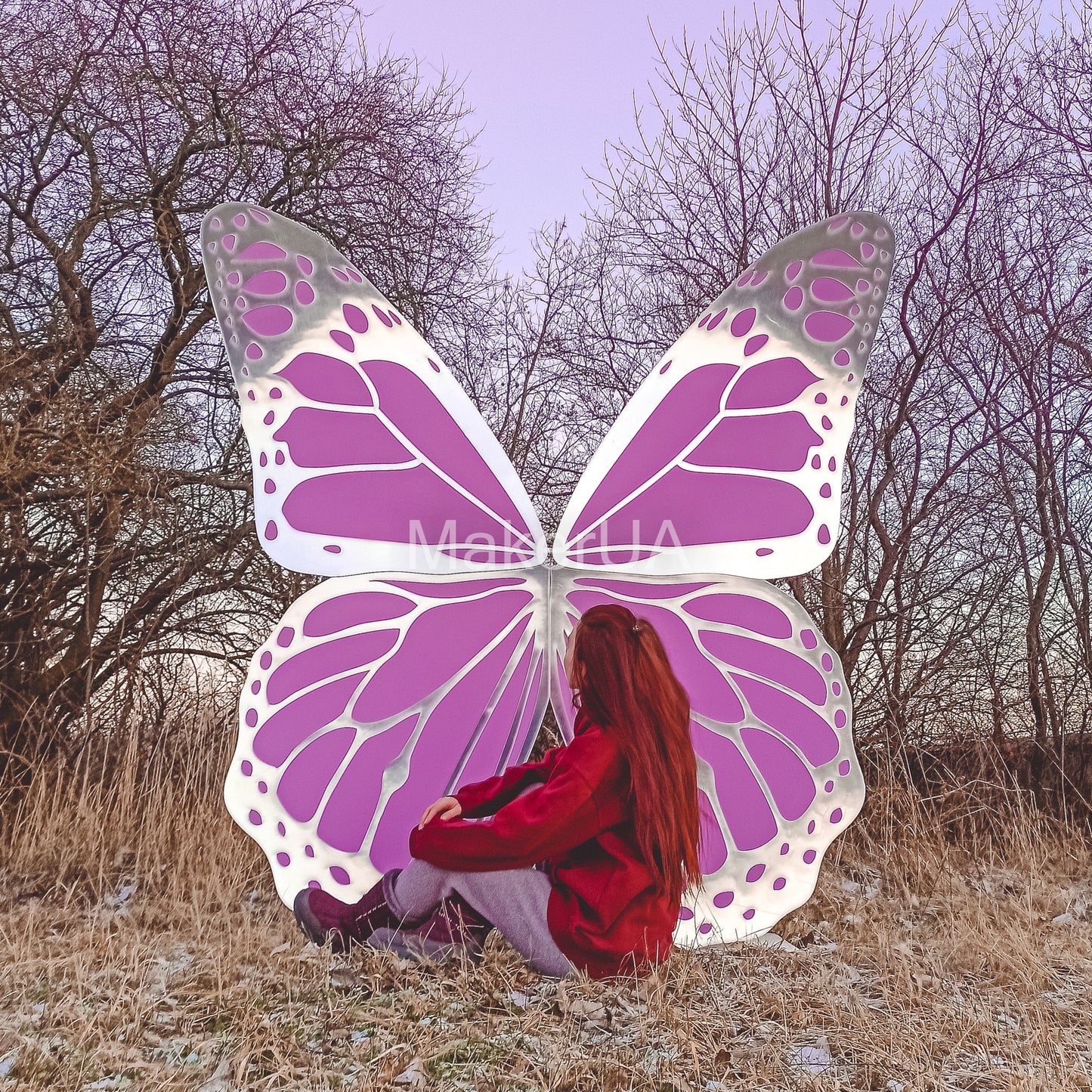 Butterfly Wings Backdrop centerpiece decoration photo booth party prop event birthday wedding decor - MakerUA