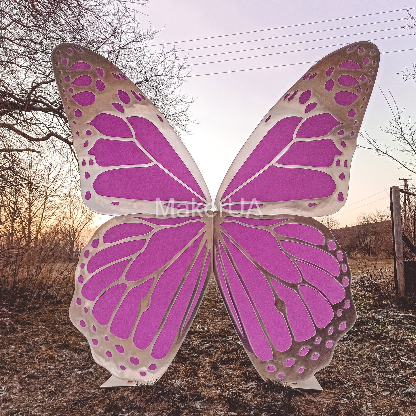 Butterfly Wings Backdrop centerpiece decoration photo booth party prop event birthday wedding decor - MakerUA