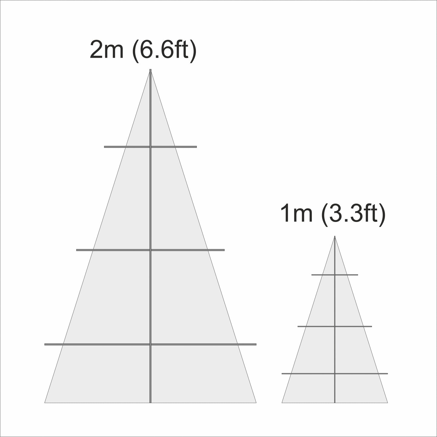 Christmas Tree Stand 1.8m (6ft) wooden candy bar cake cart table display rack retail market decor