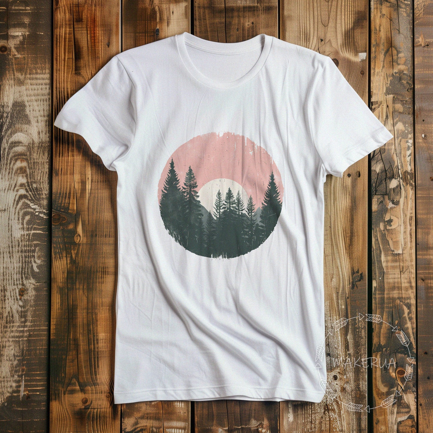 T-shirt mountain winter camping travel trip white cotton tee shirt print gift birthday - MakerUA