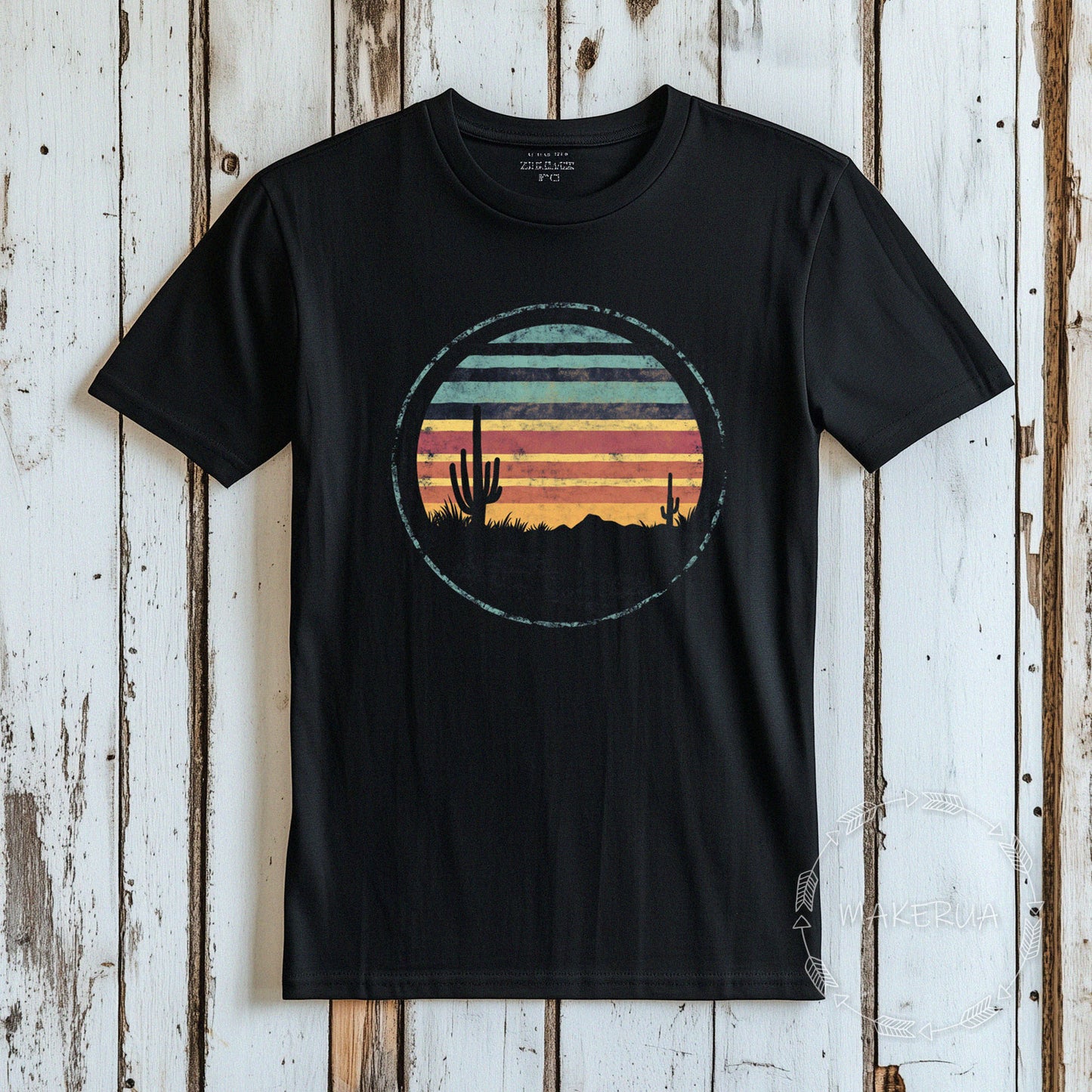 T-shirt cactus desert australia travel trip white cotton tee shirt print gift birthday - MakerUA