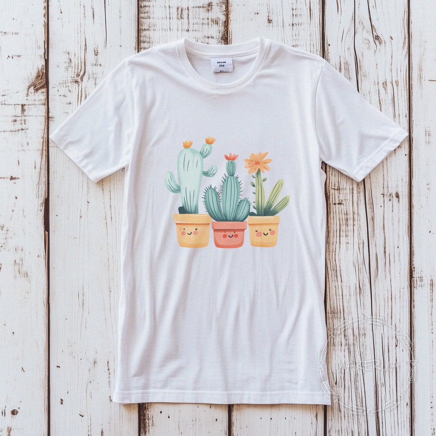 T-shirt cactus desert australia travel trip white cotton tee shirt print gift birthday - MakerUA