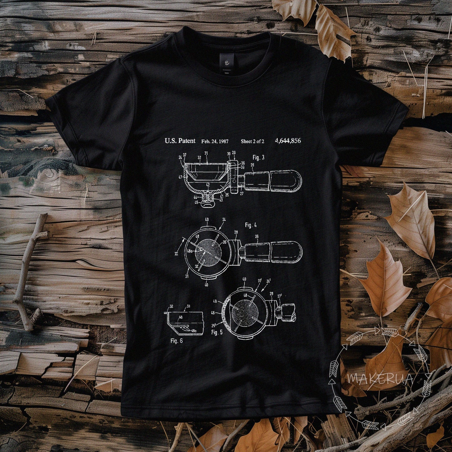 T-shirt coffee barista cafe black white cotton tee shirt print gift birthday - MakerUA