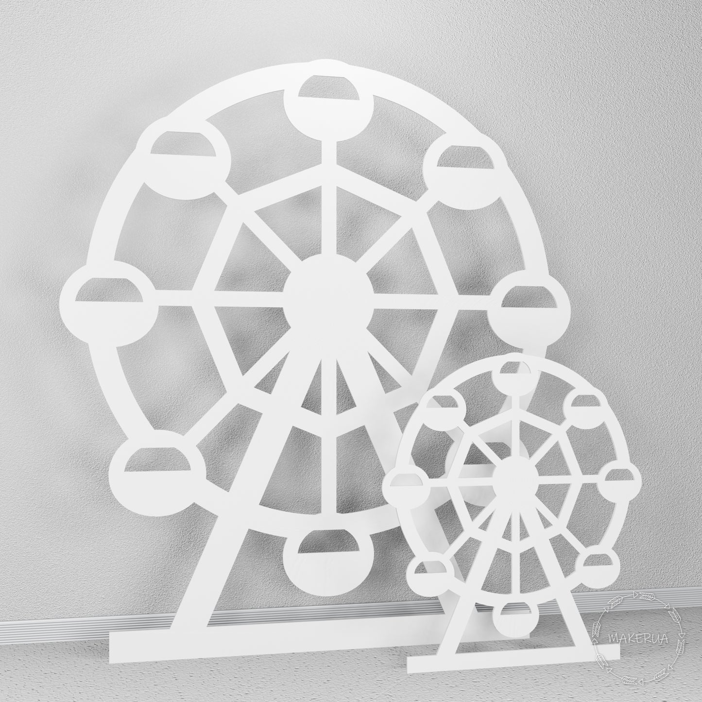 Ferris Wheel birthday event party photo zone booth props balloon carnival carousel circus carriage festival decorations arch backdrop decor 01 - MakerUA
