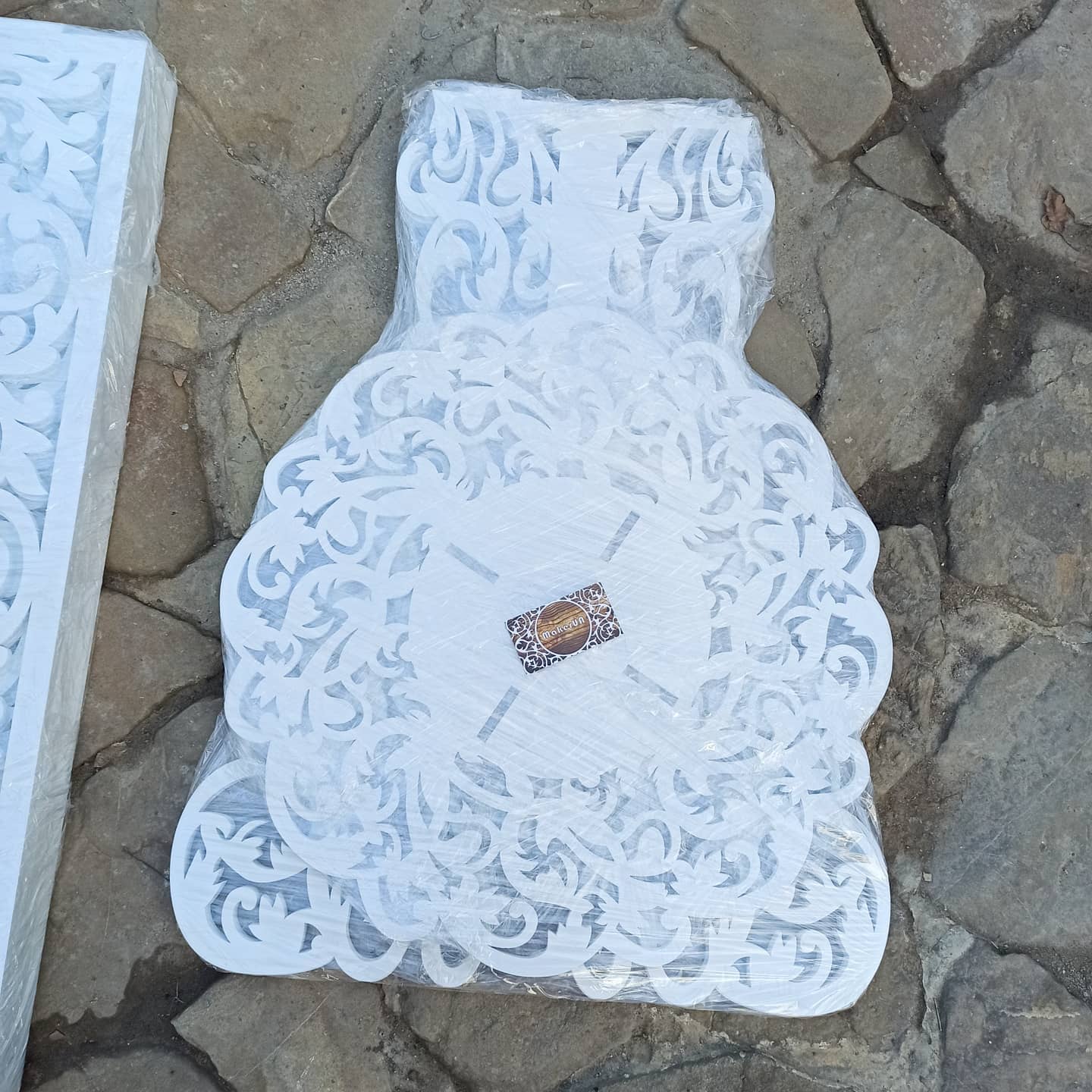 Table decorations accent boho lace plywood wooden wood white plant flower sweet cake stand pedestal baby shower birthday wedding event party prop shop photo booth arch victorian style decor - MakerUA