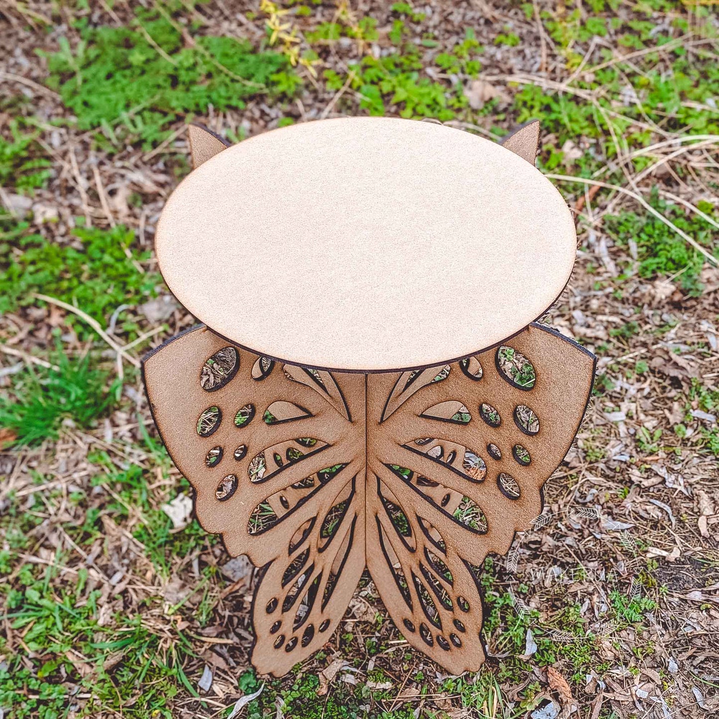 Butterfly Table round stand pedestal wings sweet cake baby shower girl birthday wedding decorations room ideas interior angel decor - MakerUA