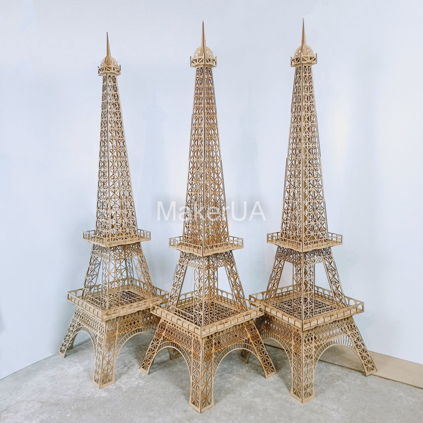 Eiffel Tower Paris 3d centerpiece decoration photo booth party prop event birthday wedding decor - MakerUA